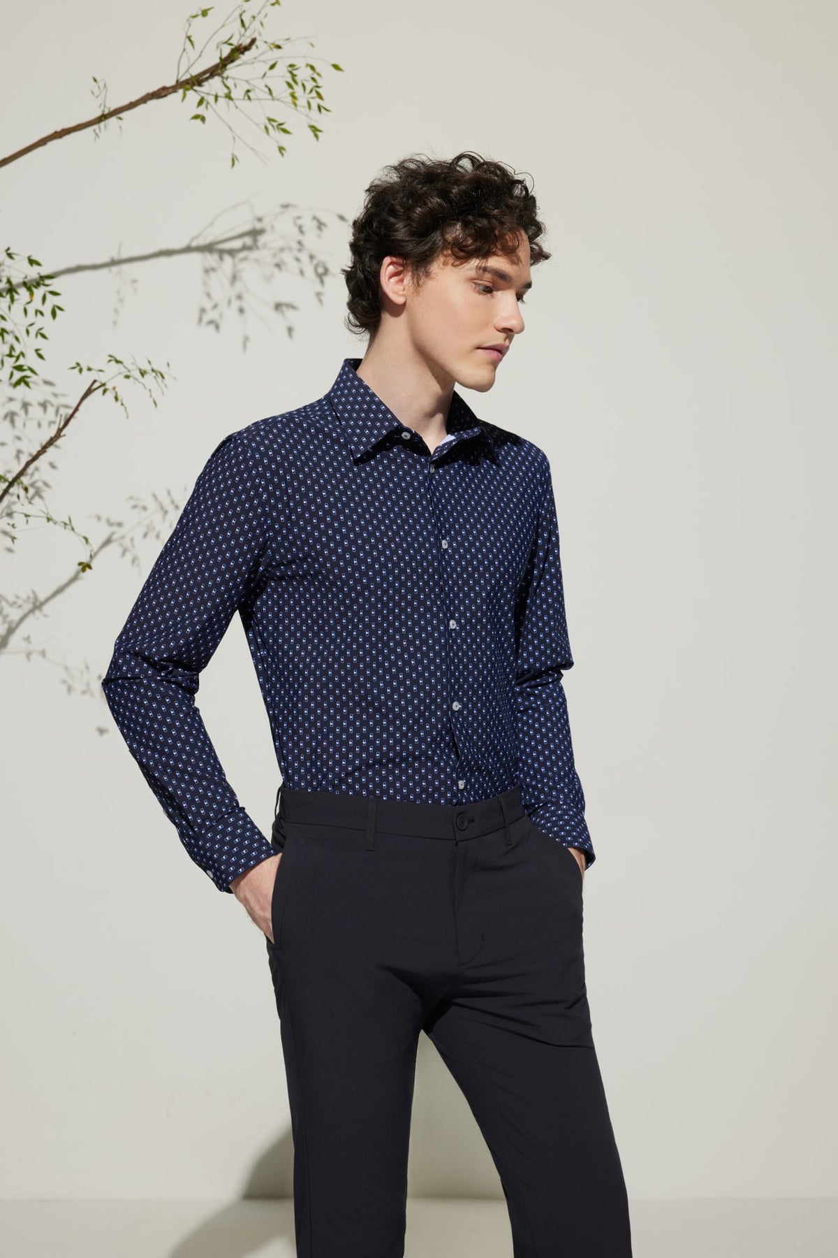 G2000 - Shirts - Easy Care Dry All Over Print Smart Fit Casual Shirt