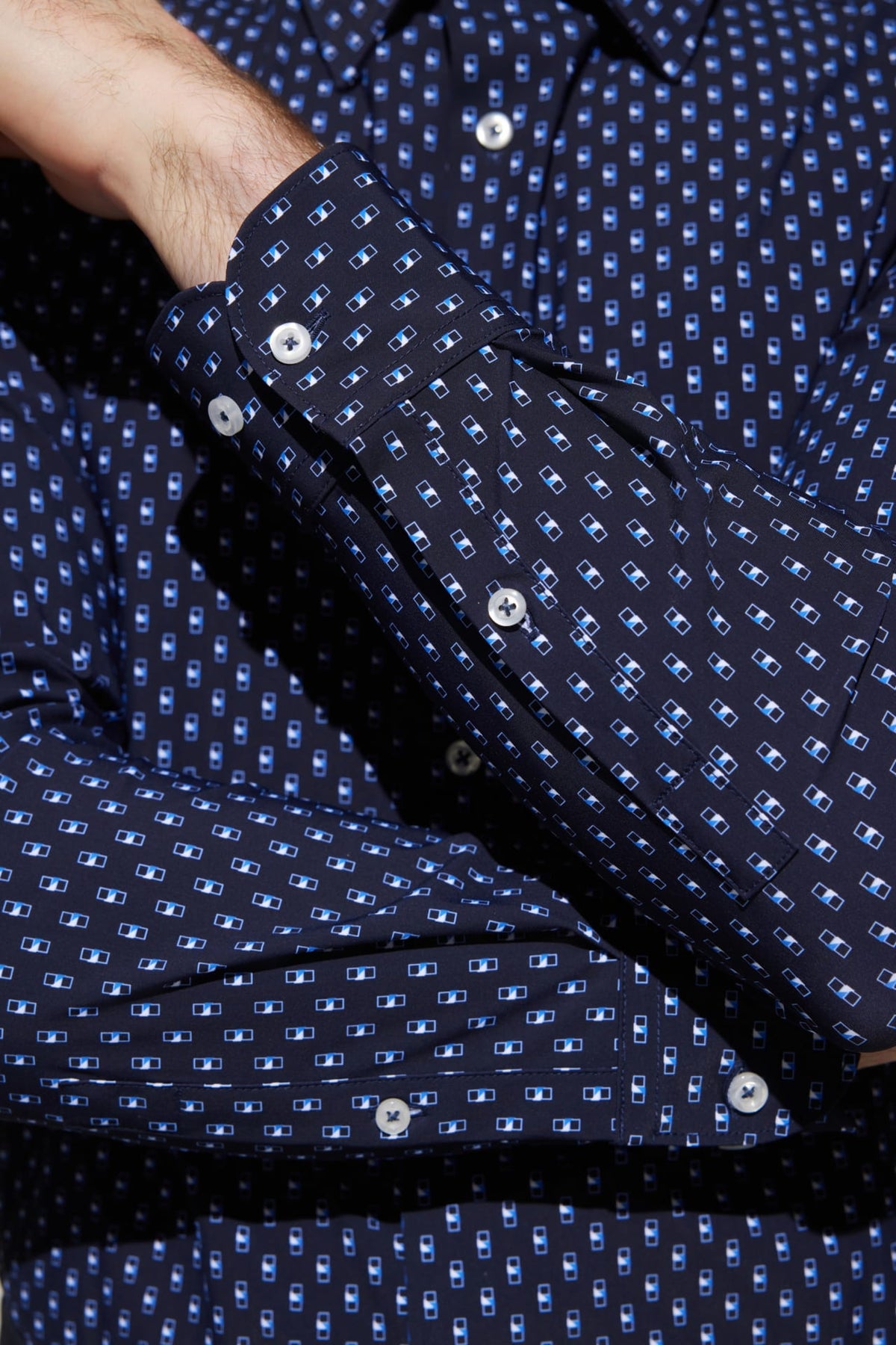 G2000 - Shirts - Easy Care Dry All Over Print Smart Fit Casual Shirt