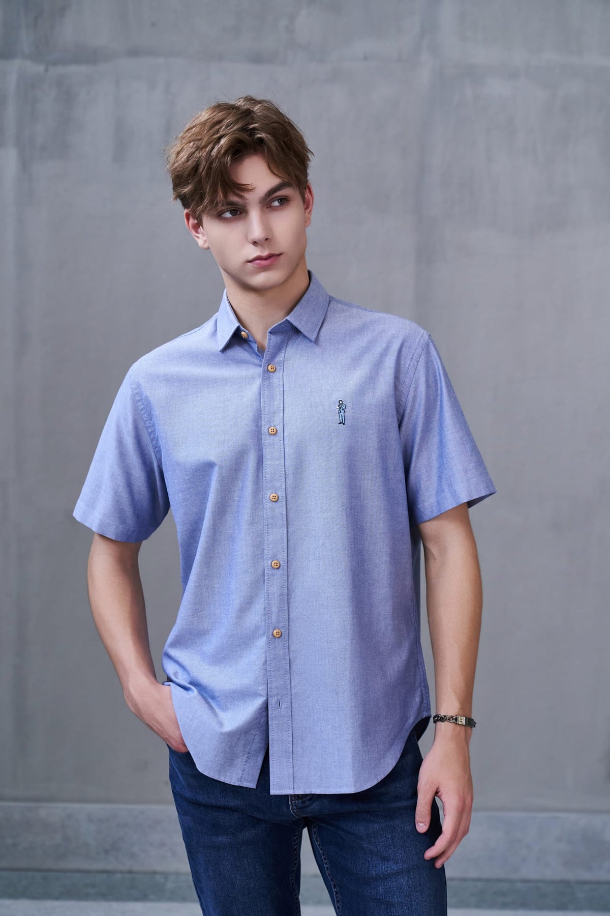 G2000 - Shirts - G2000 X Rodrigo Saldana Oxford Embroidery Casual Shirts