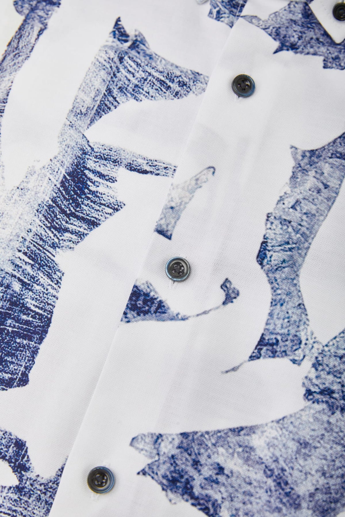 G2000 Shirts Cotton Oxford Ink Scatter Digital Print Comfort Fit Short Sleeve Casual Shirt