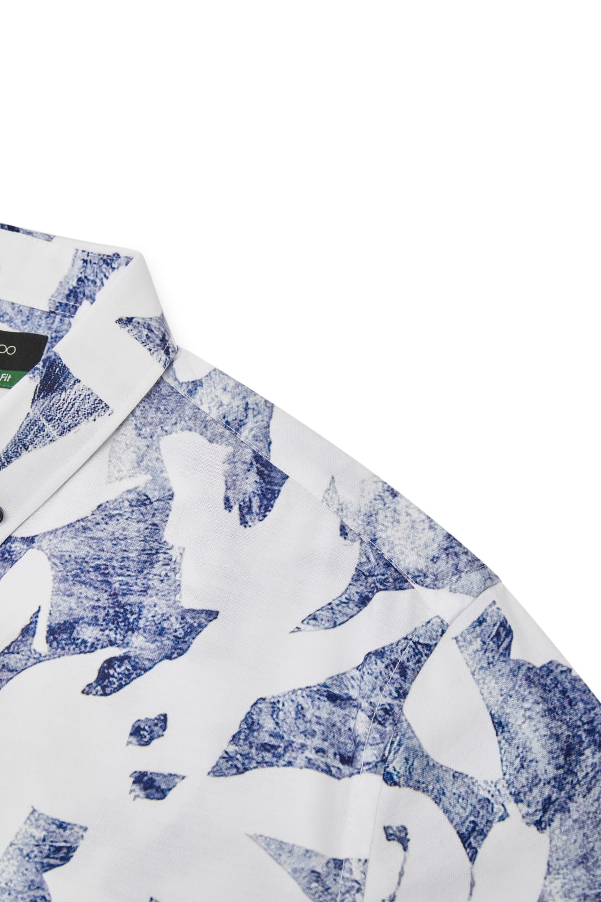 G2000 Shirts Cotton Oxford Ink Scatter Digital Print Comfort Fit Short Sleeve Casual Shirt