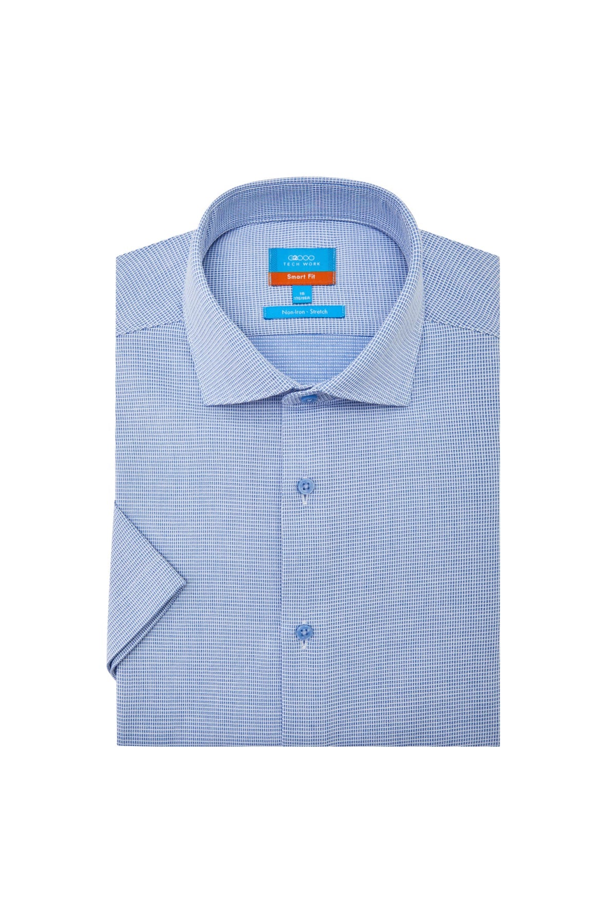 G2000 Shirts Non-Iron Easy Care Smart Fit 2 Tone Short Sleeve Shirt
