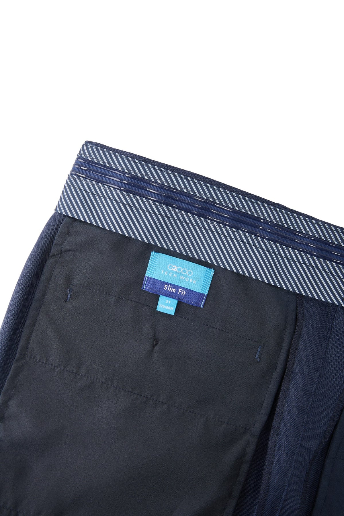 G2000 - Pants - Teflon Slim Fit Twill Suit Pants