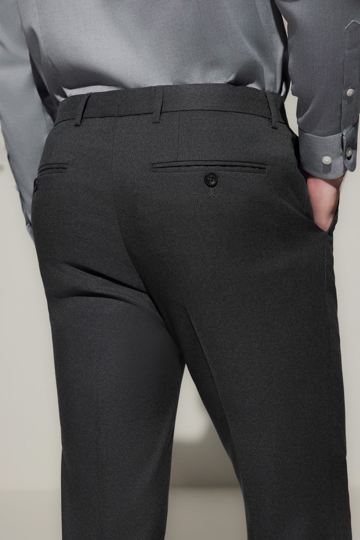 G2000 - Pants - Teflon Slim Fit Twill Suit Pants