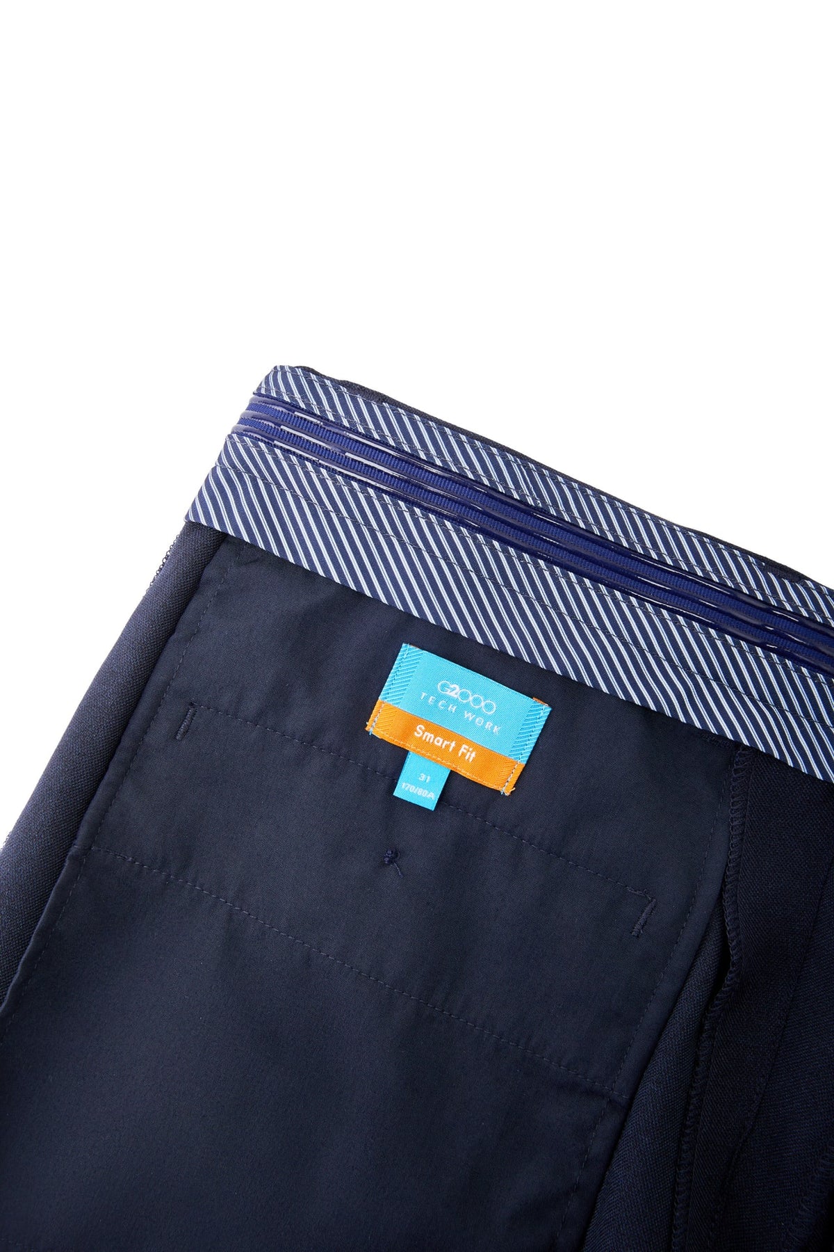 G2000 - Pants - Teflon Smart Fit Twill Suit Pants with Elastic Waist Band