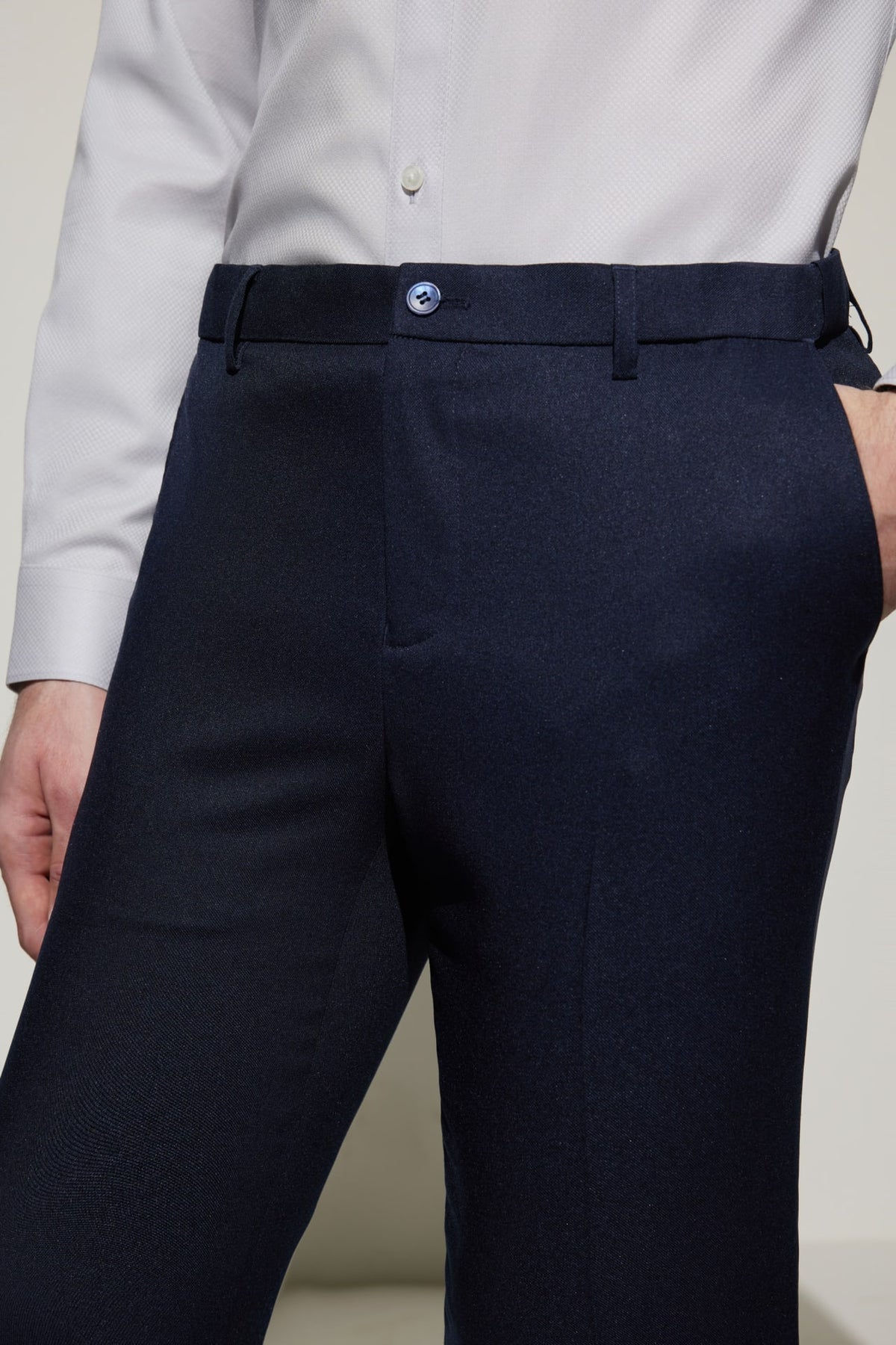 G2000 - Pants - Teflon Smart Fit Twill Suit Pants with Elastic Waist Band