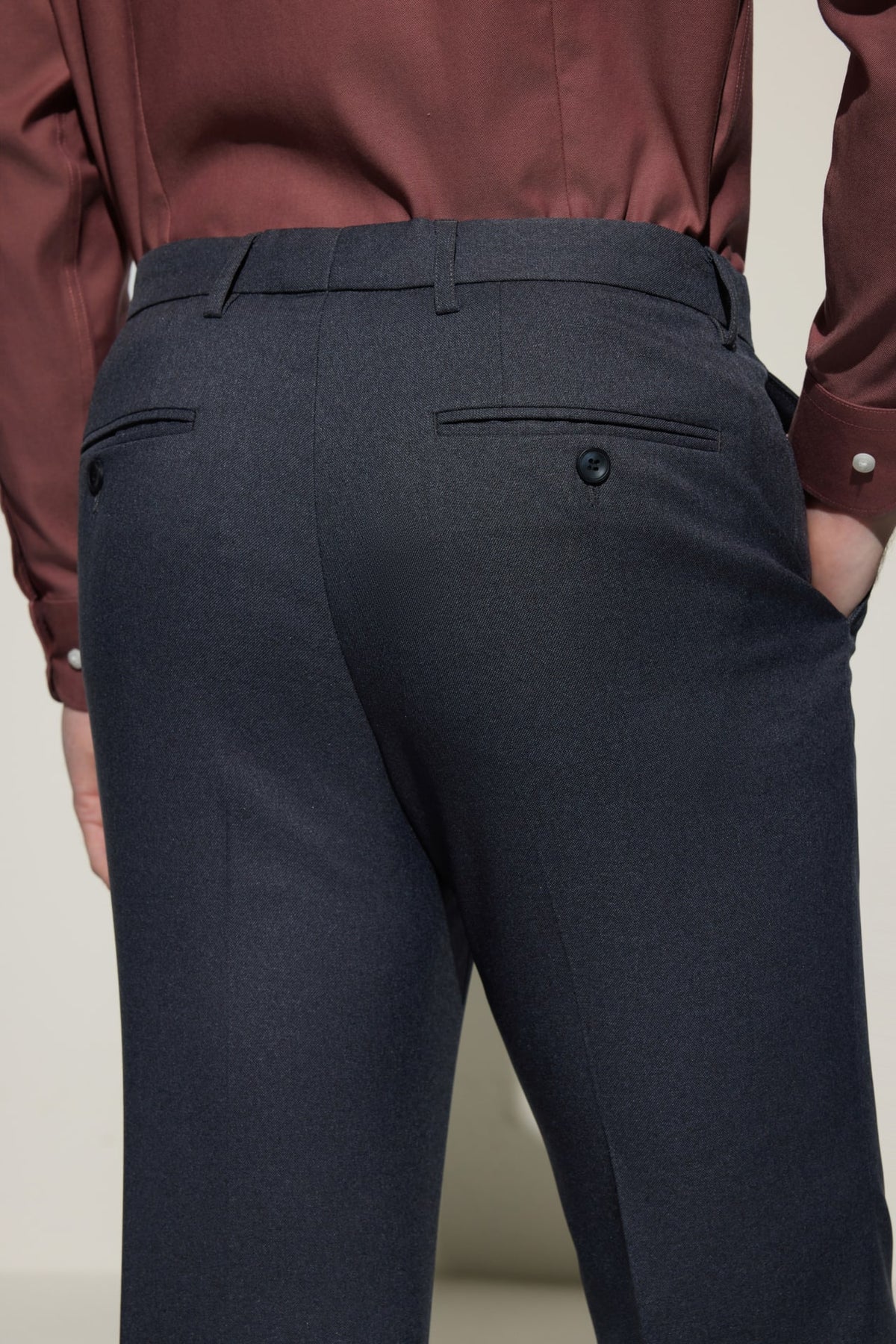 G2000 - Pants - Teflon Smart Fit Twill Suit Pants with Elastic Waist Band
