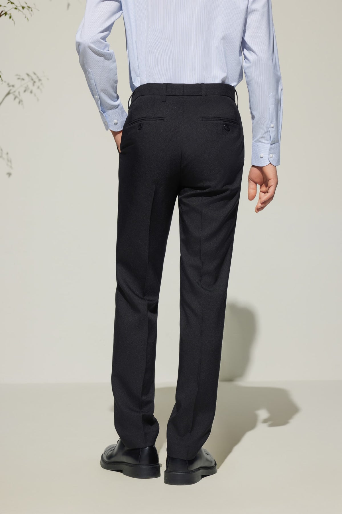G2000 - Pants - Teflon Smart Fit Twill Suit Pants with Elastic Waist Band
