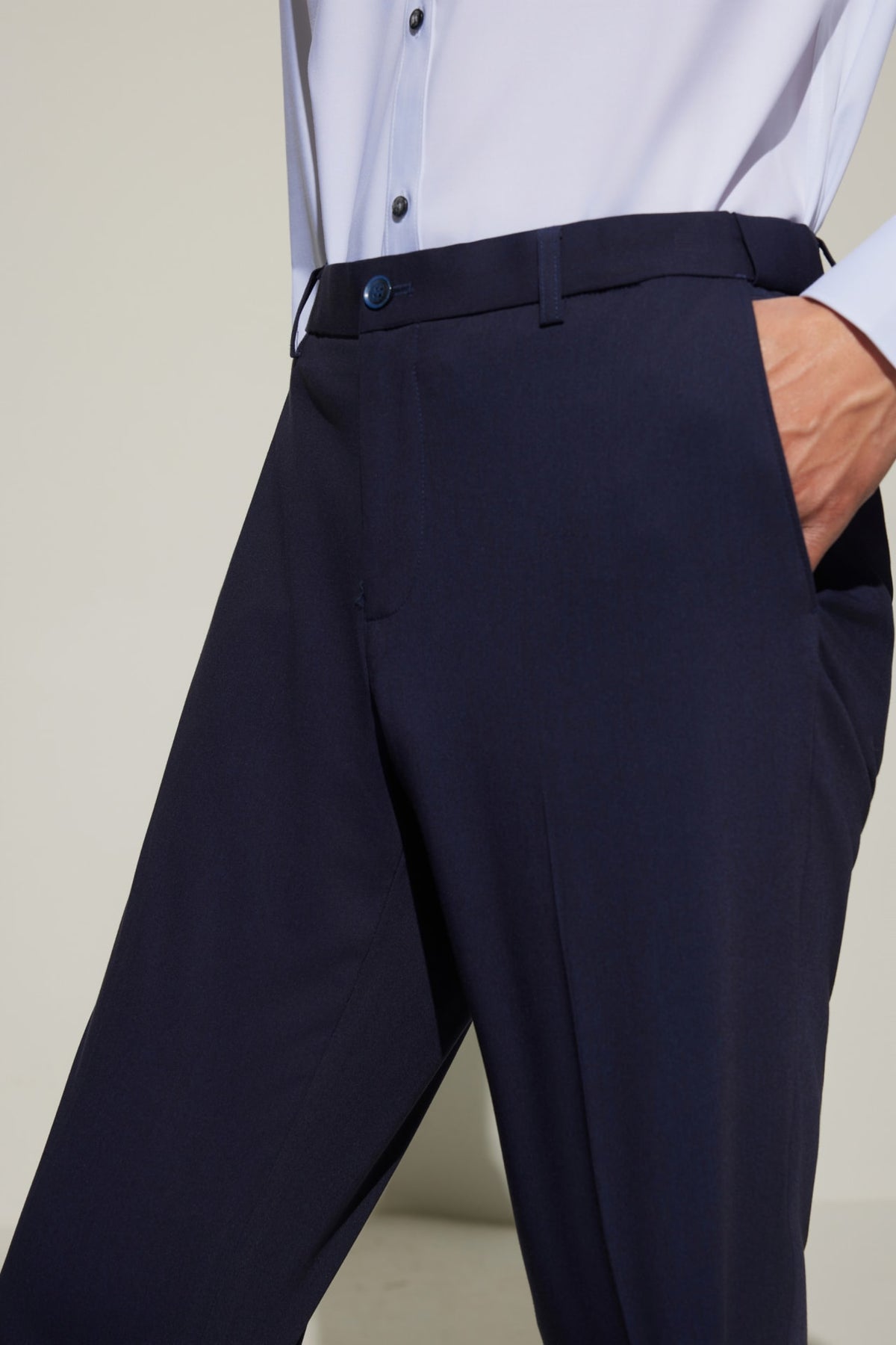 G2000 - Pants - Multi-Way Stretch Smart Fit Twill Suit Pants with Elastic Waist Band