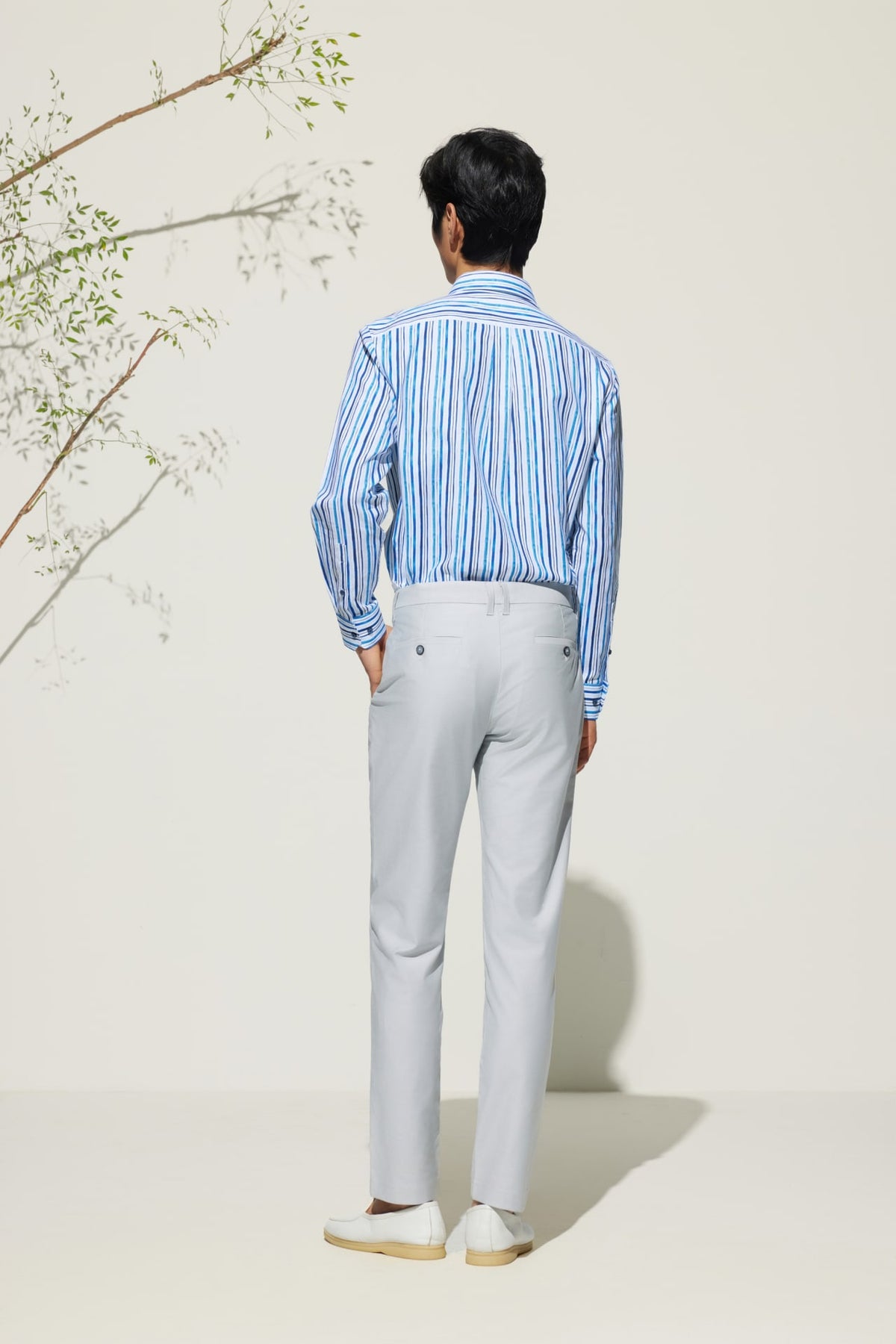 G2000 - Pants - Cotton Blend Slim Tapered Fit Twill Casual Pants