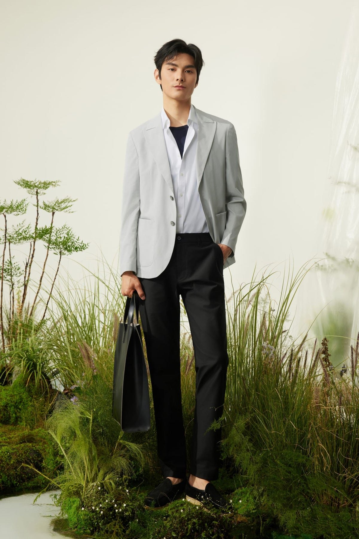 G2000 - Pants - Cotton Blend Slim Tapered Fit Twill Casual Pants