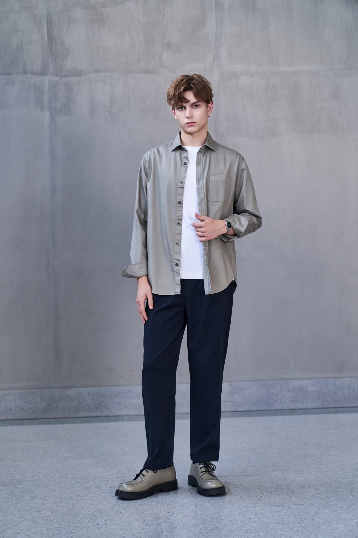G2000 Pants Pleated Wide Leg Casual Pants Nocturnal Navy Relaxed