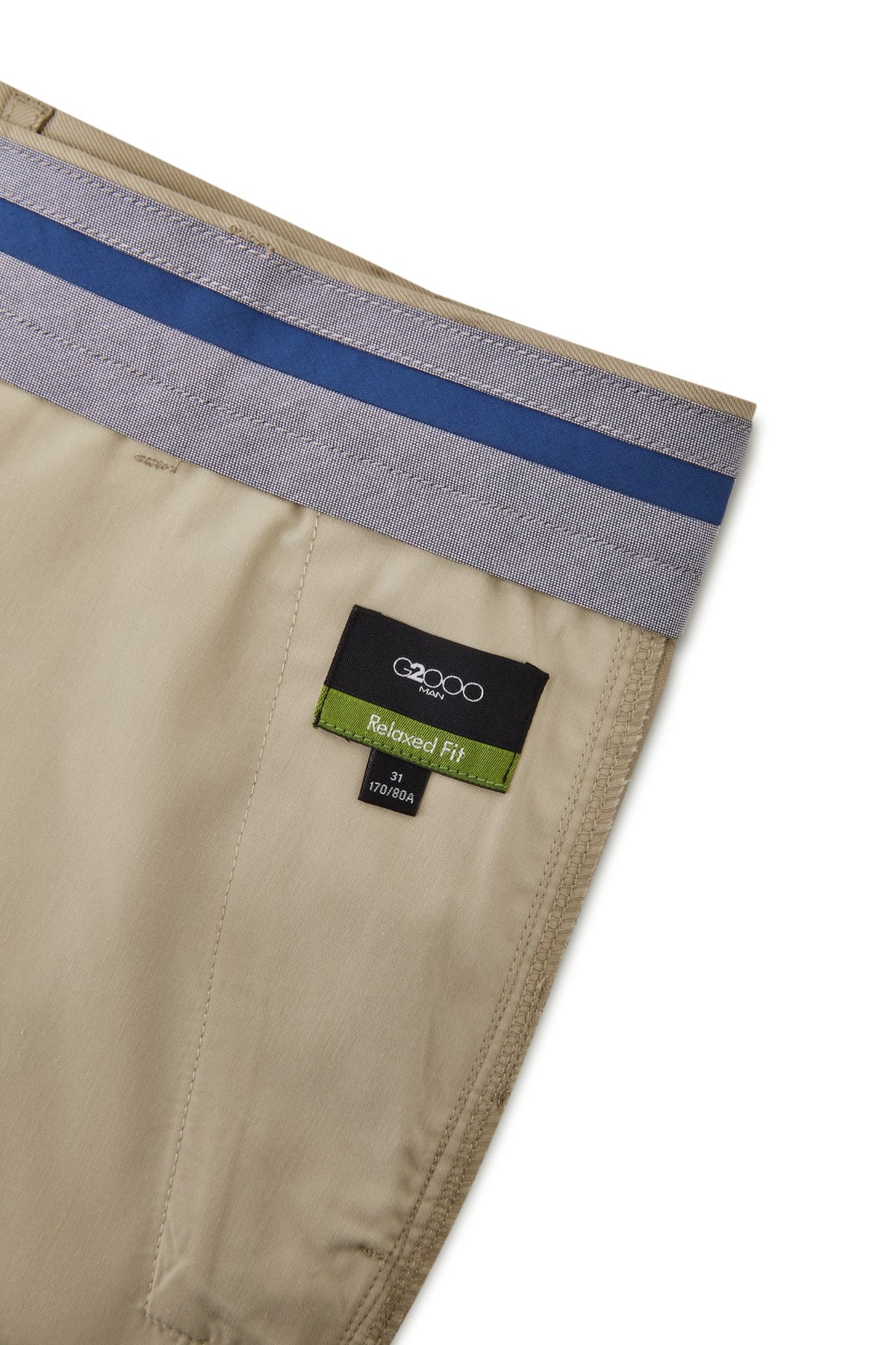 G2000 - Shorts - Cotton Modal Relax Fit Twill Casual Shorts