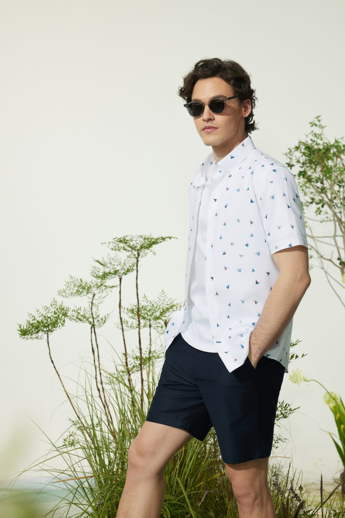 G2000 - Shorts - Cotton Modal Relax Fit Twill Casual Shorts