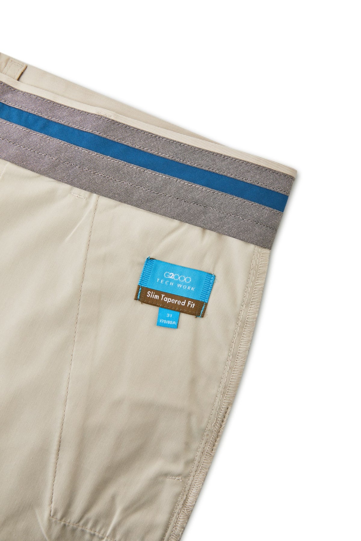G2000 - Pants - Cotton Blend Slim Tapered Fit Twill Casual Pants