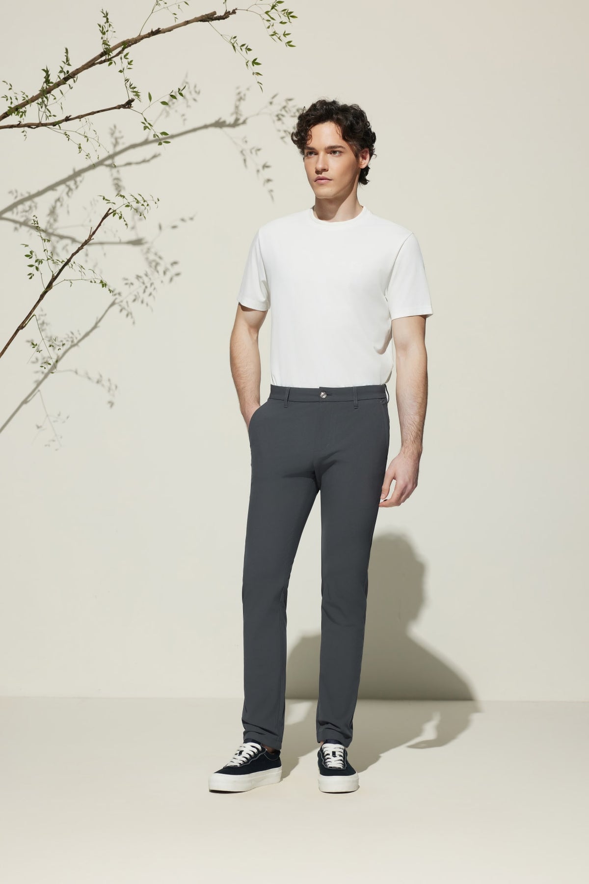 G2000 - Pants - Poly Knit Ottoman Slim Tapered Fit Casual Pants - Velvet Noir - Slim Tapered