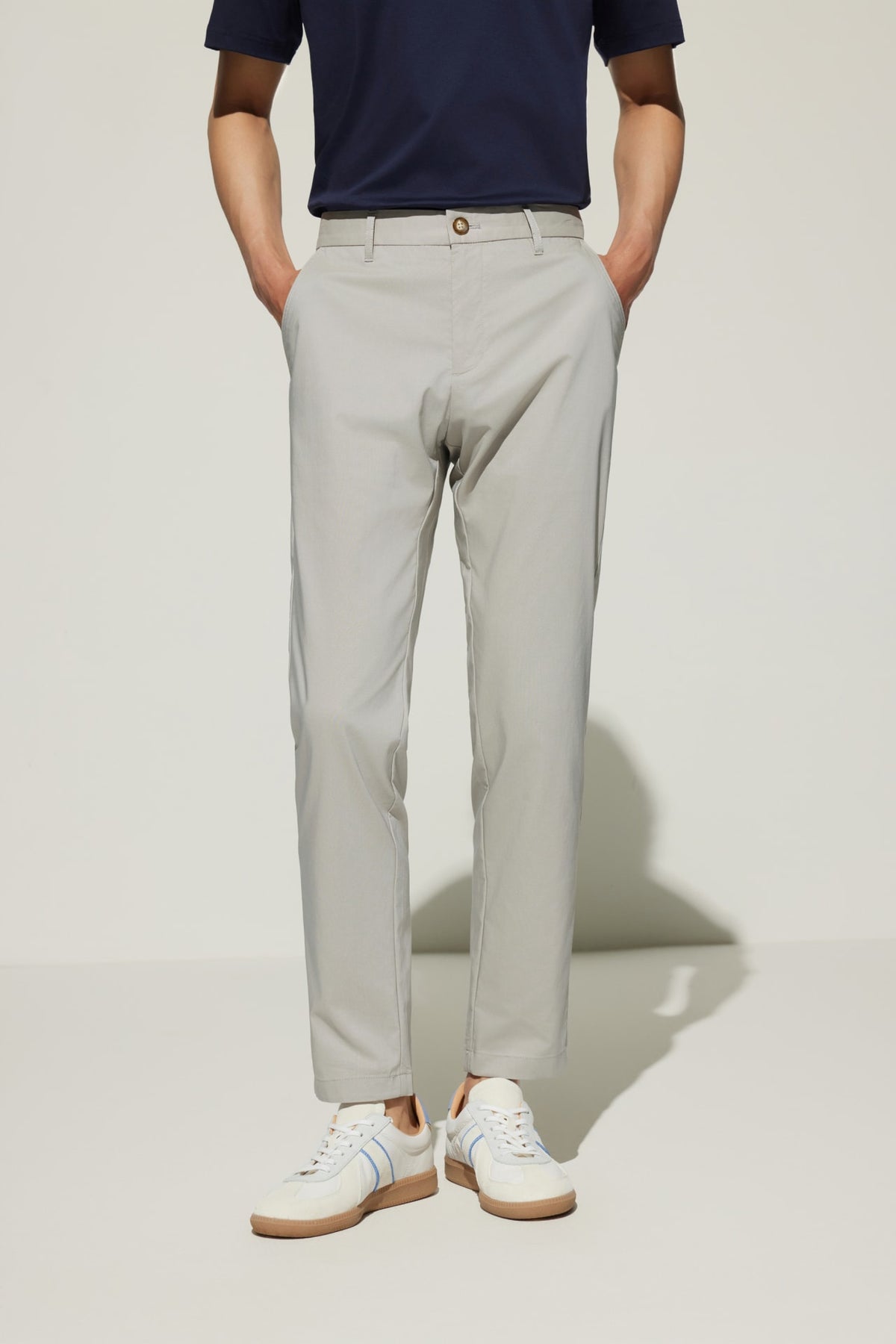 G2000 - Pants - Cotton Blend Slim Tapered Fit Dobby Casual Pants