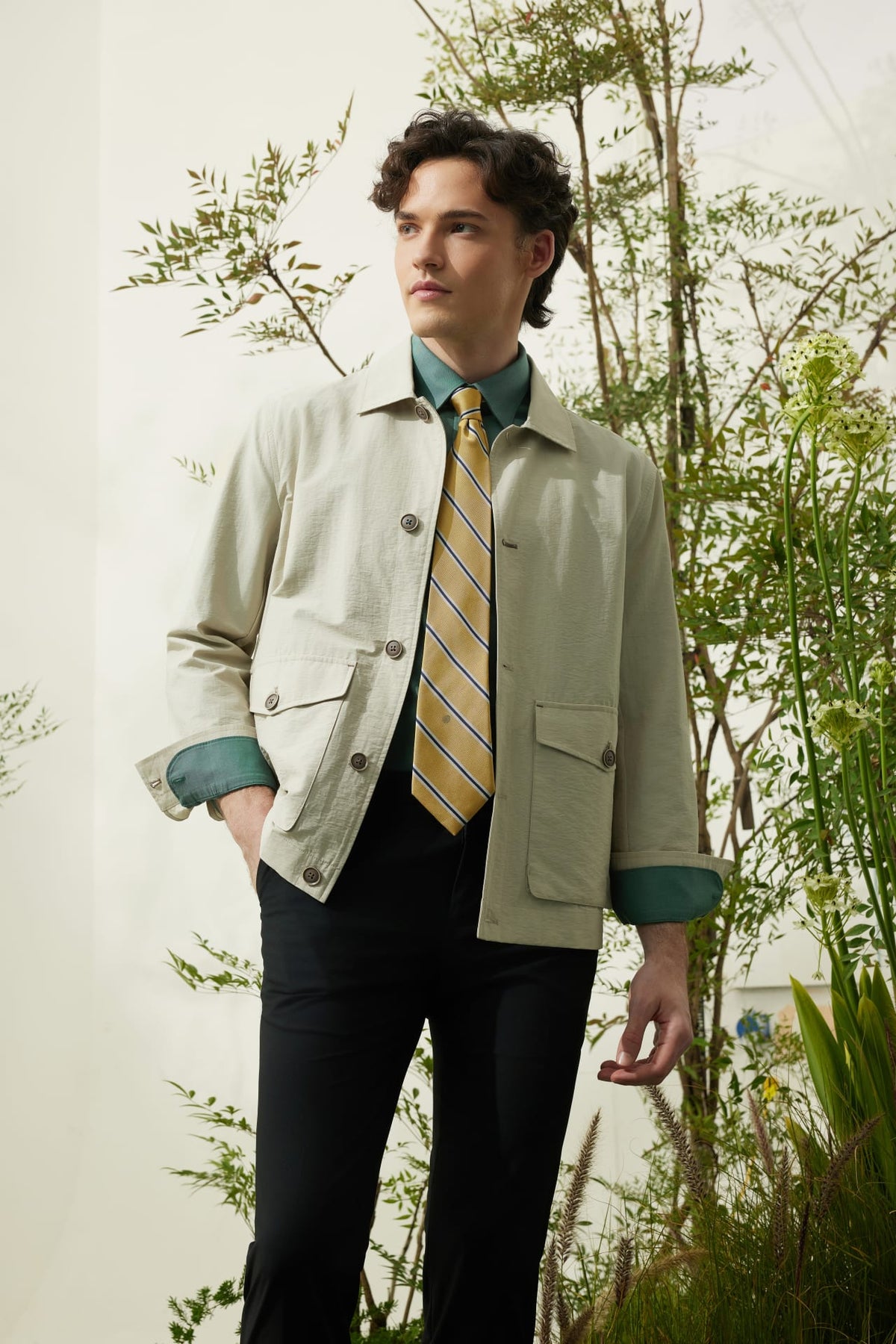 G2000 Coats & Jackets Cotton Blend Relax Fit Shirt Jacket