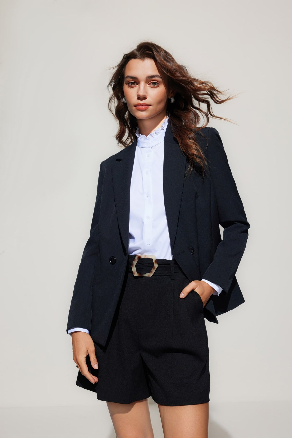G2000 - Suits - Multi-Way Stretch Double -Breasted Suit Blazer