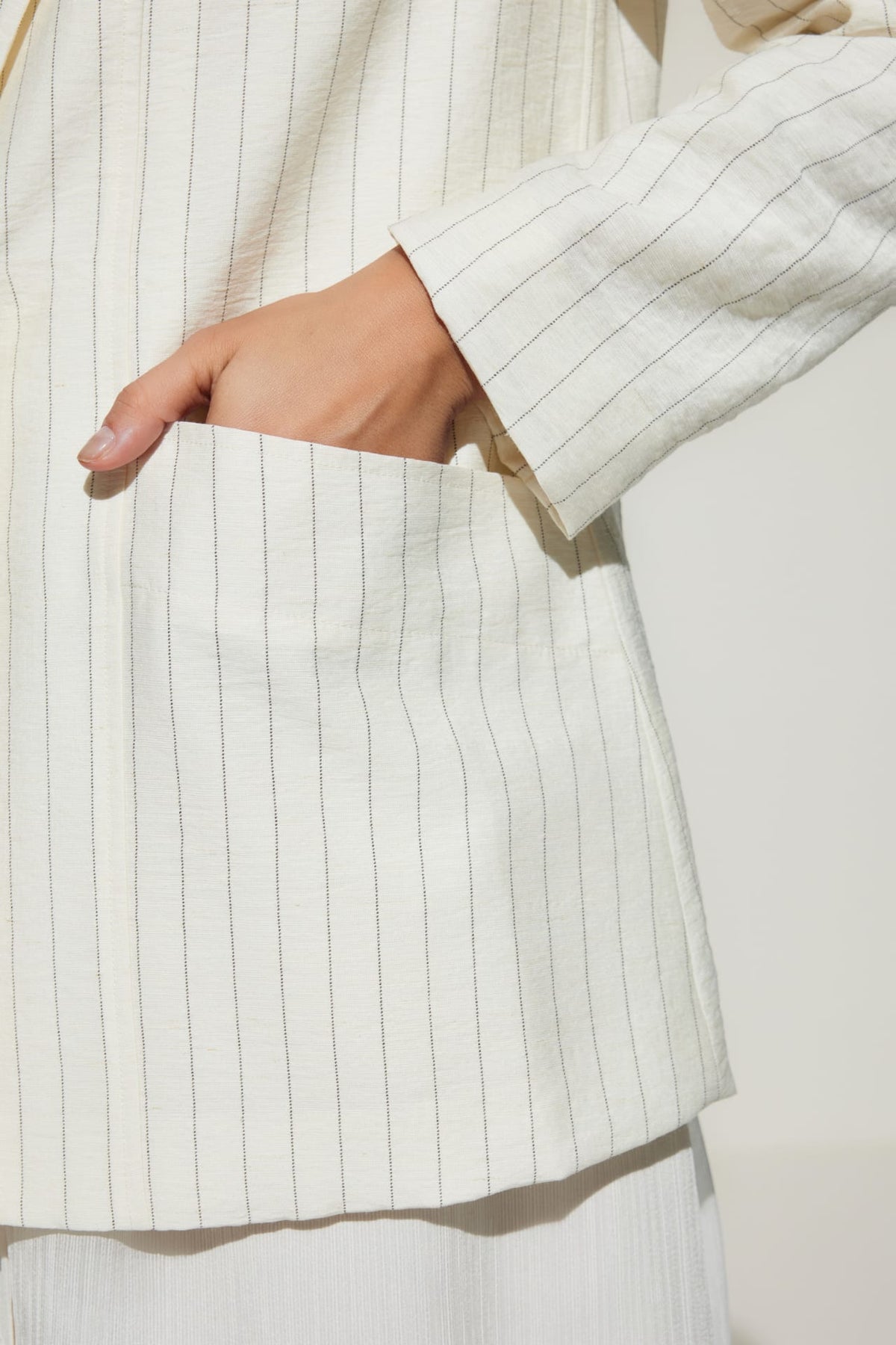 G2000 - Suits - Rayon Blend Stripe Relaxed Fit Casual Blazer