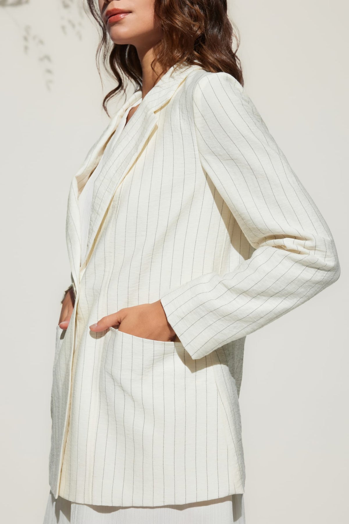 G2000 - Suits - Rayon Blend Stripe Relaxed Fit Casual Blazer
