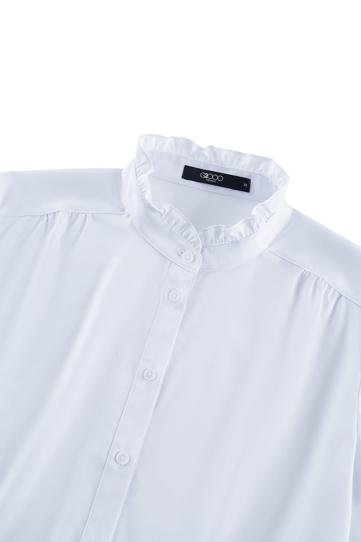 G2000 - Shirts - Modal Ruffled Collar Shirt
