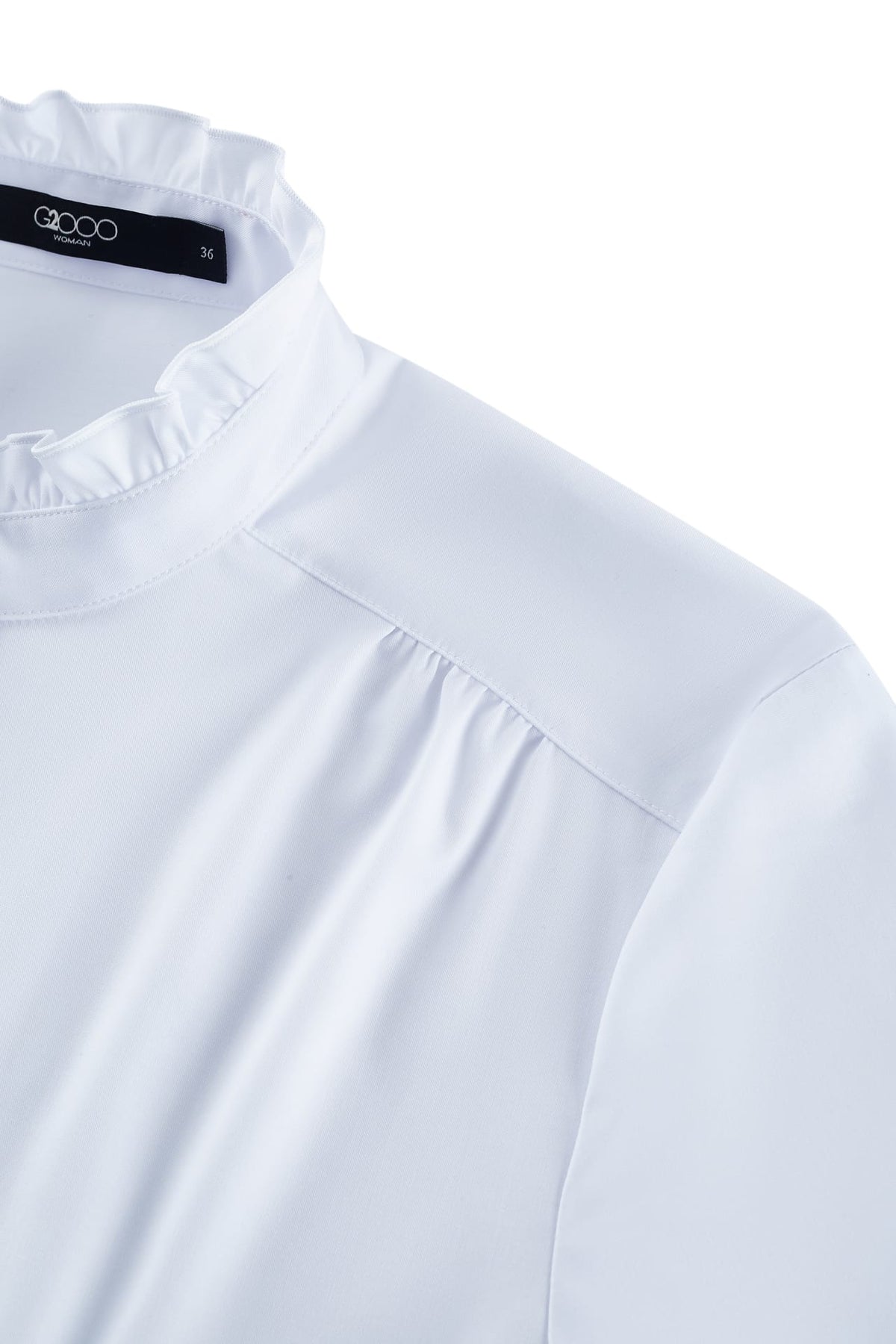 G2000 - Shirts - Modal Ruffled Collar Shirt