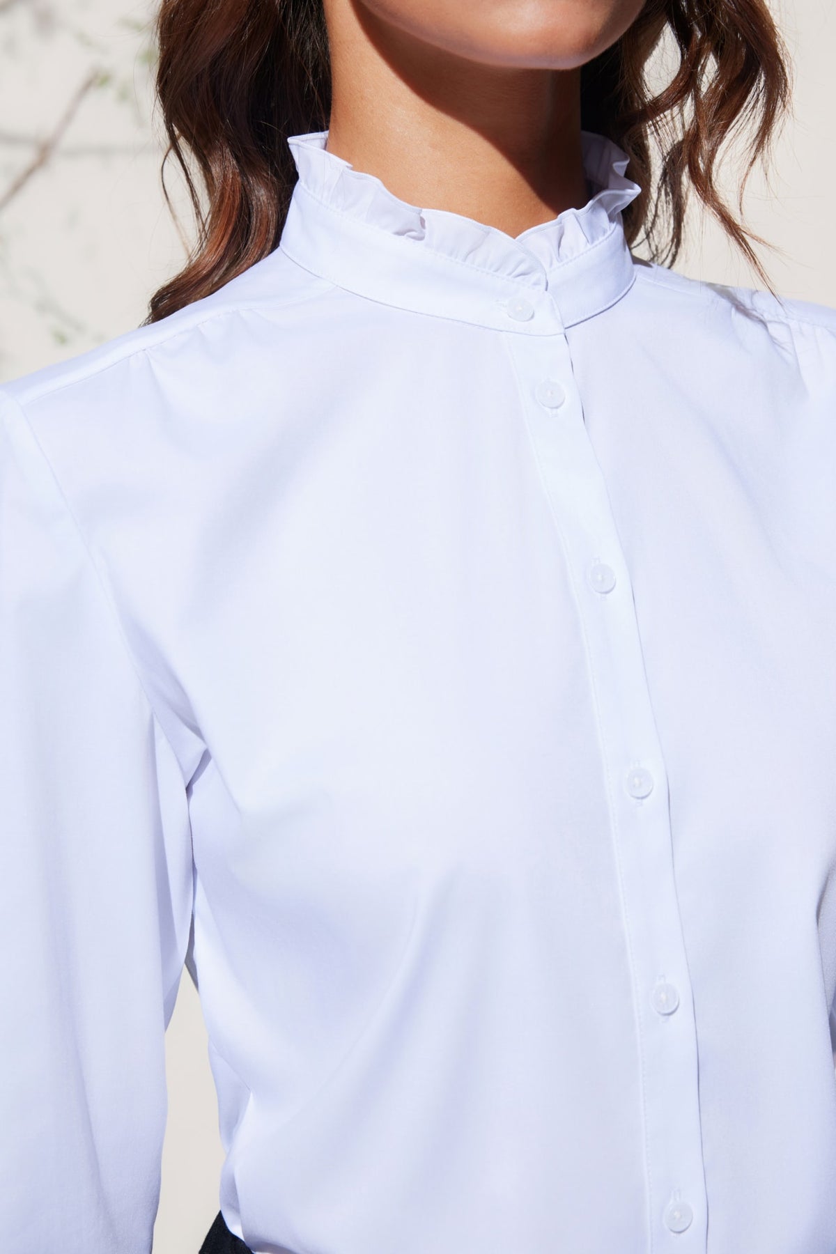 G2000 - Shirts - Modal Ruffled Collar Shirt