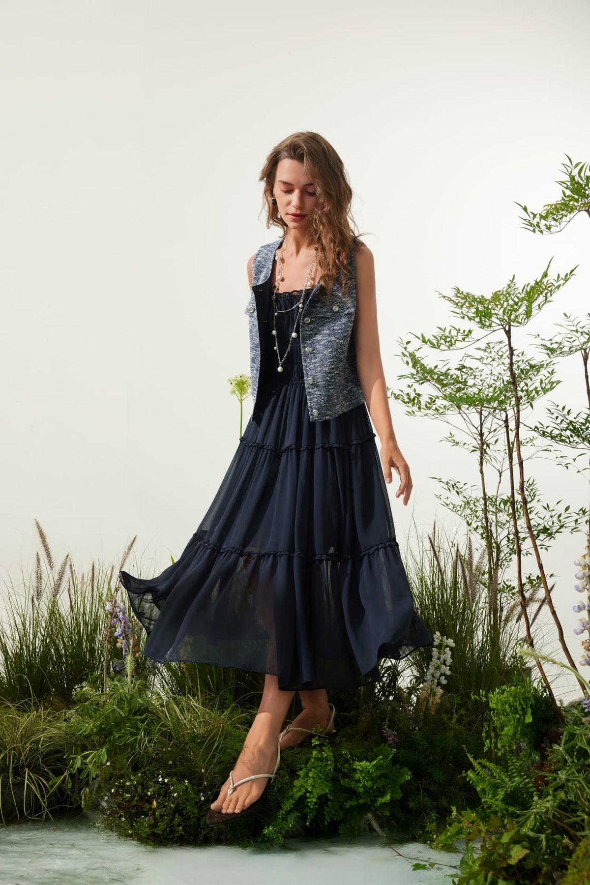 G2000 Dresses Smocked Tiered Maxi Dress
