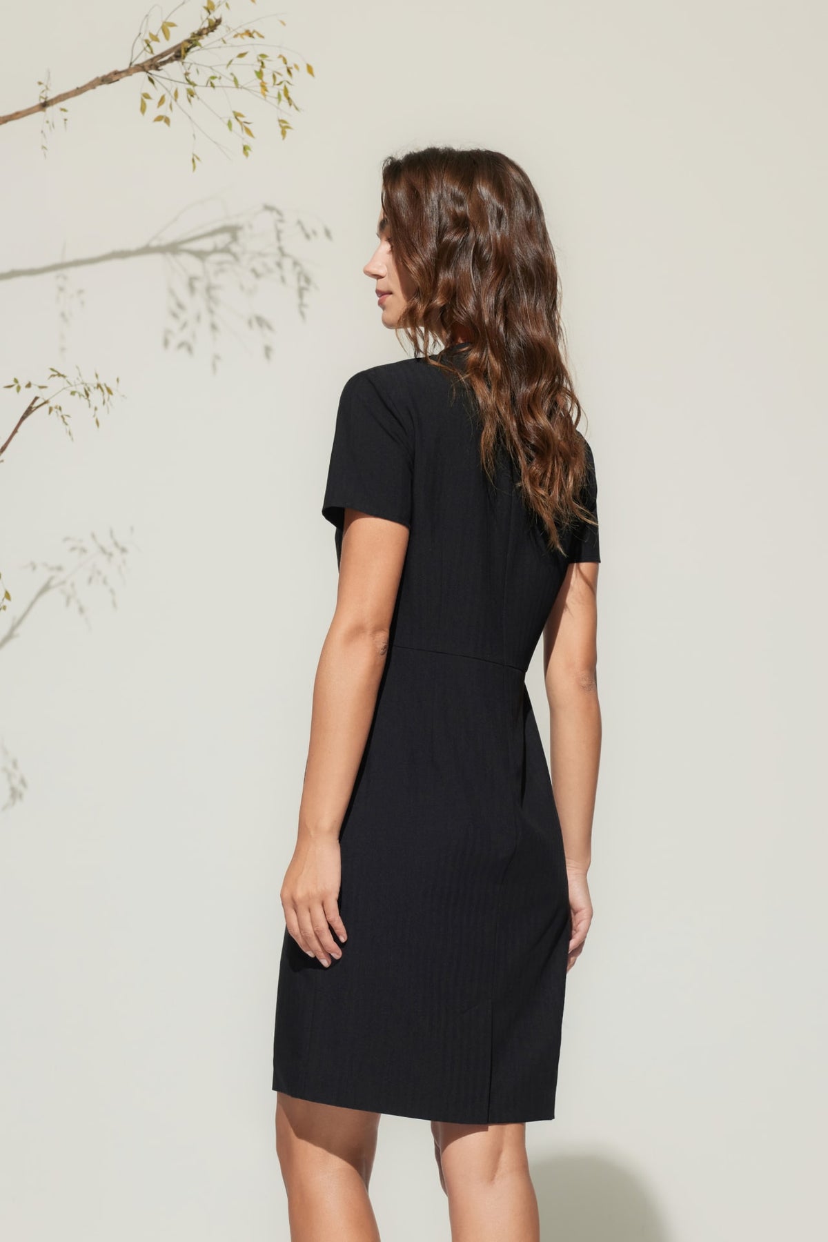 G2000 Dresses Anti Uv Herringbone Fitted Dress