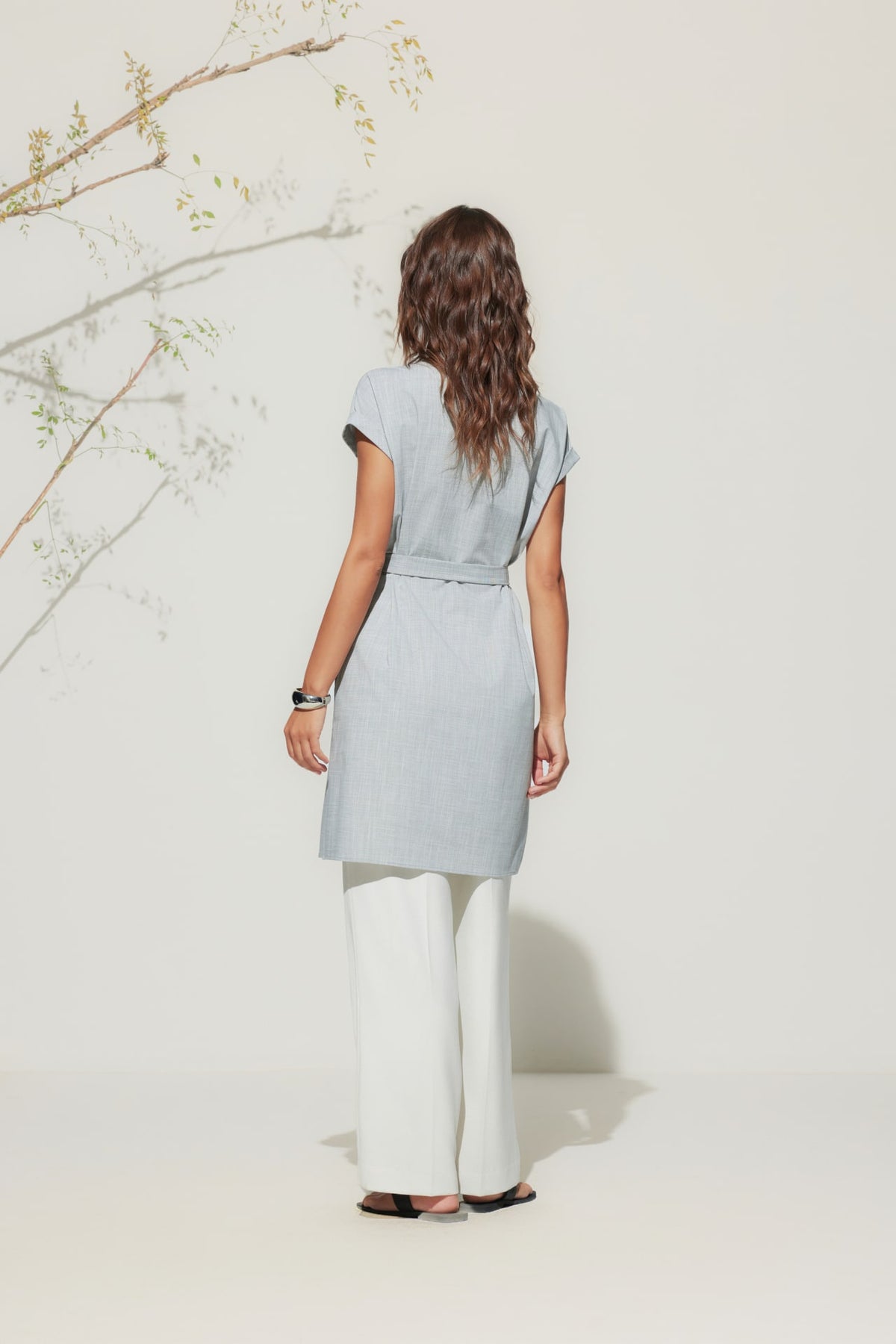 G2000 - Dresses - Stand Collar Shirt Dress