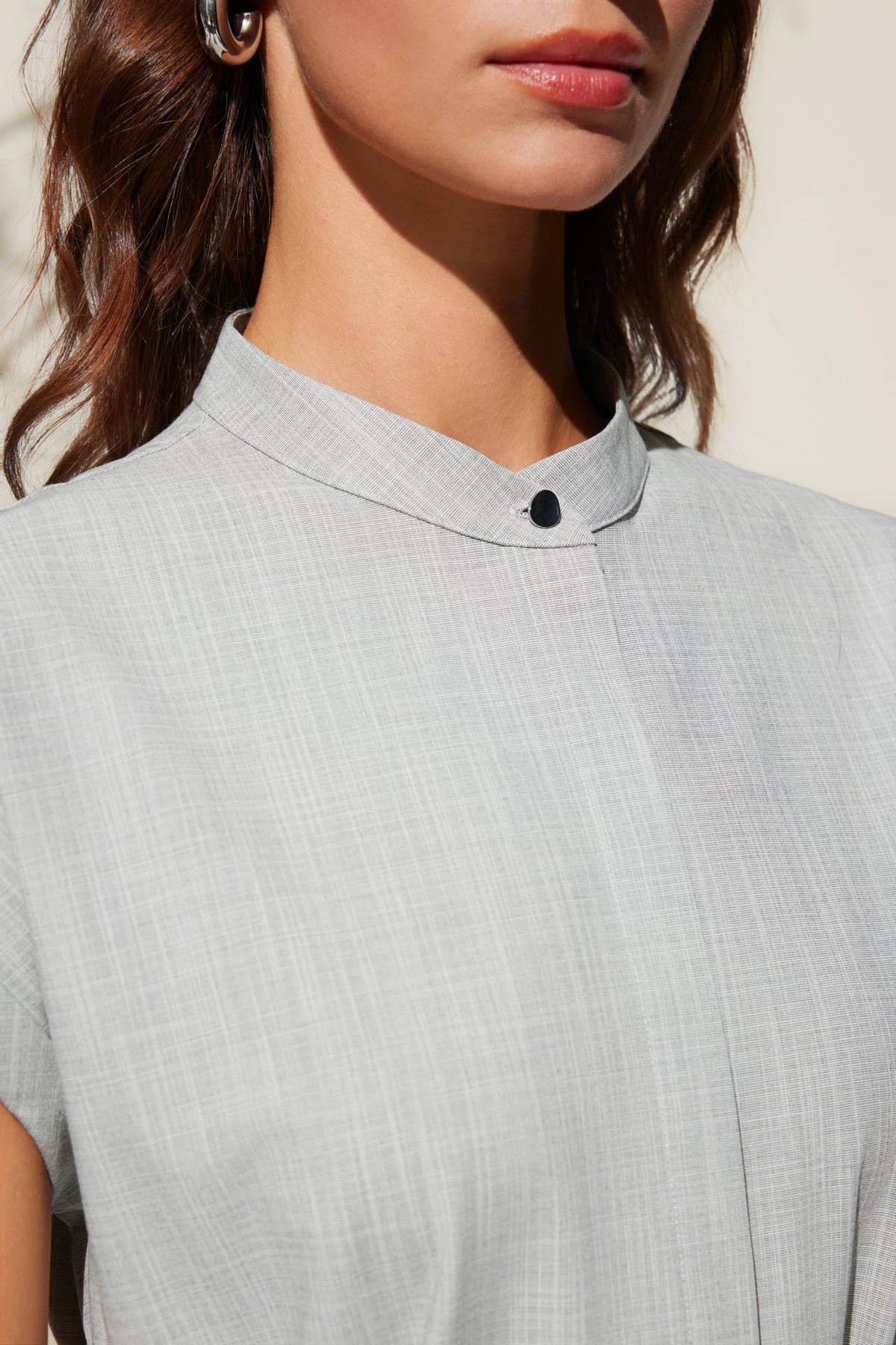 G2000 - Dresses - Stand Collar Shirt Dress