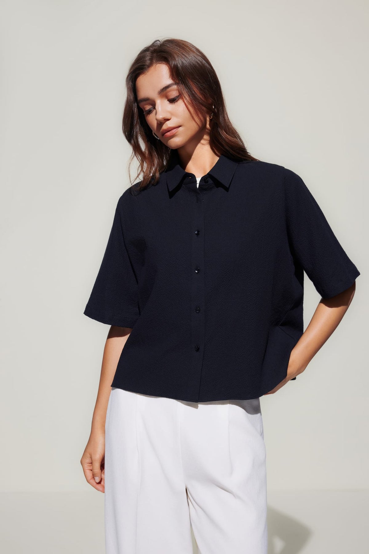 G2000 - Shirts - Seersucker Short Sleeve Casual Shirt
