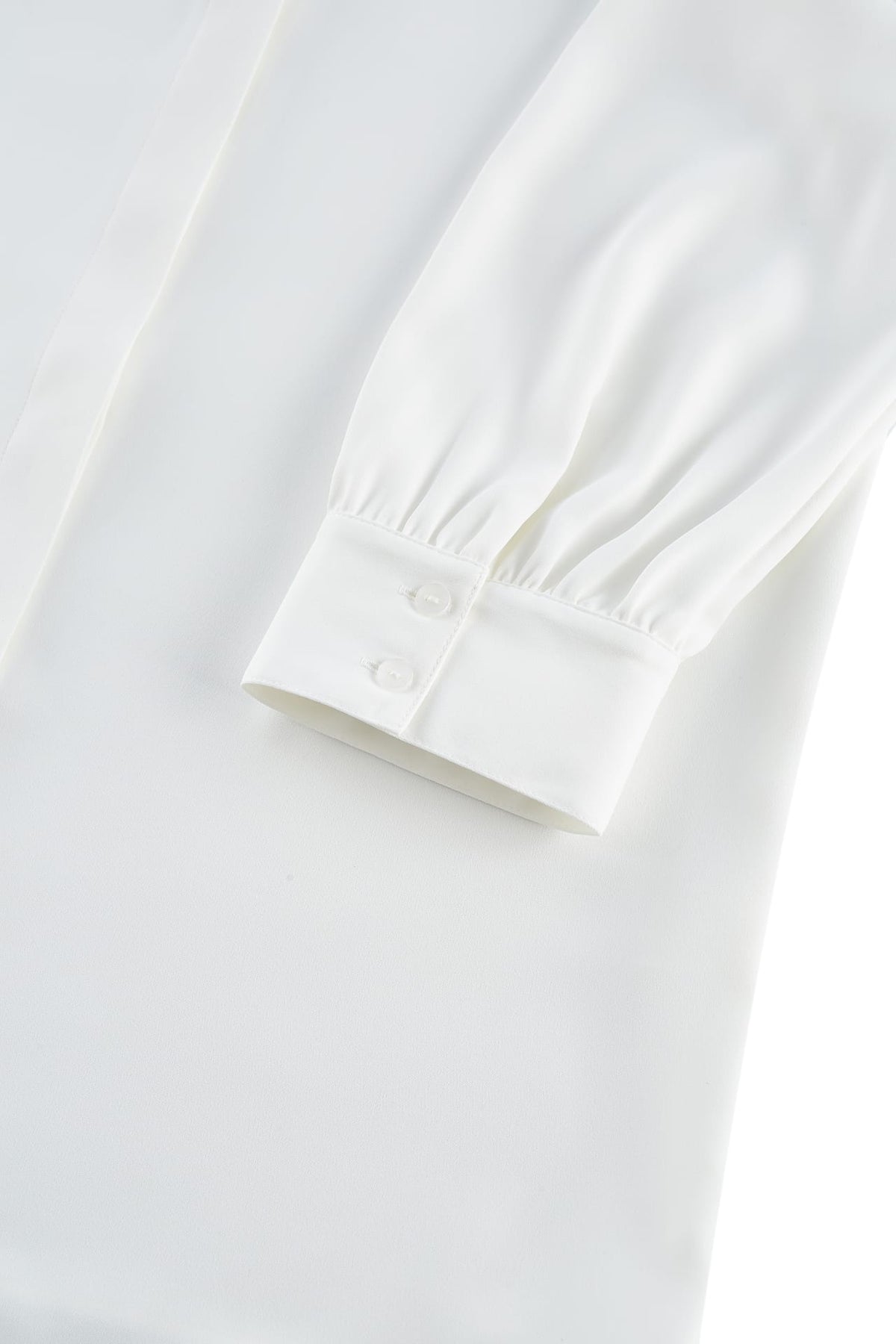 G2000 - Blouses - Satin Ruffled Stand Collar Blouse