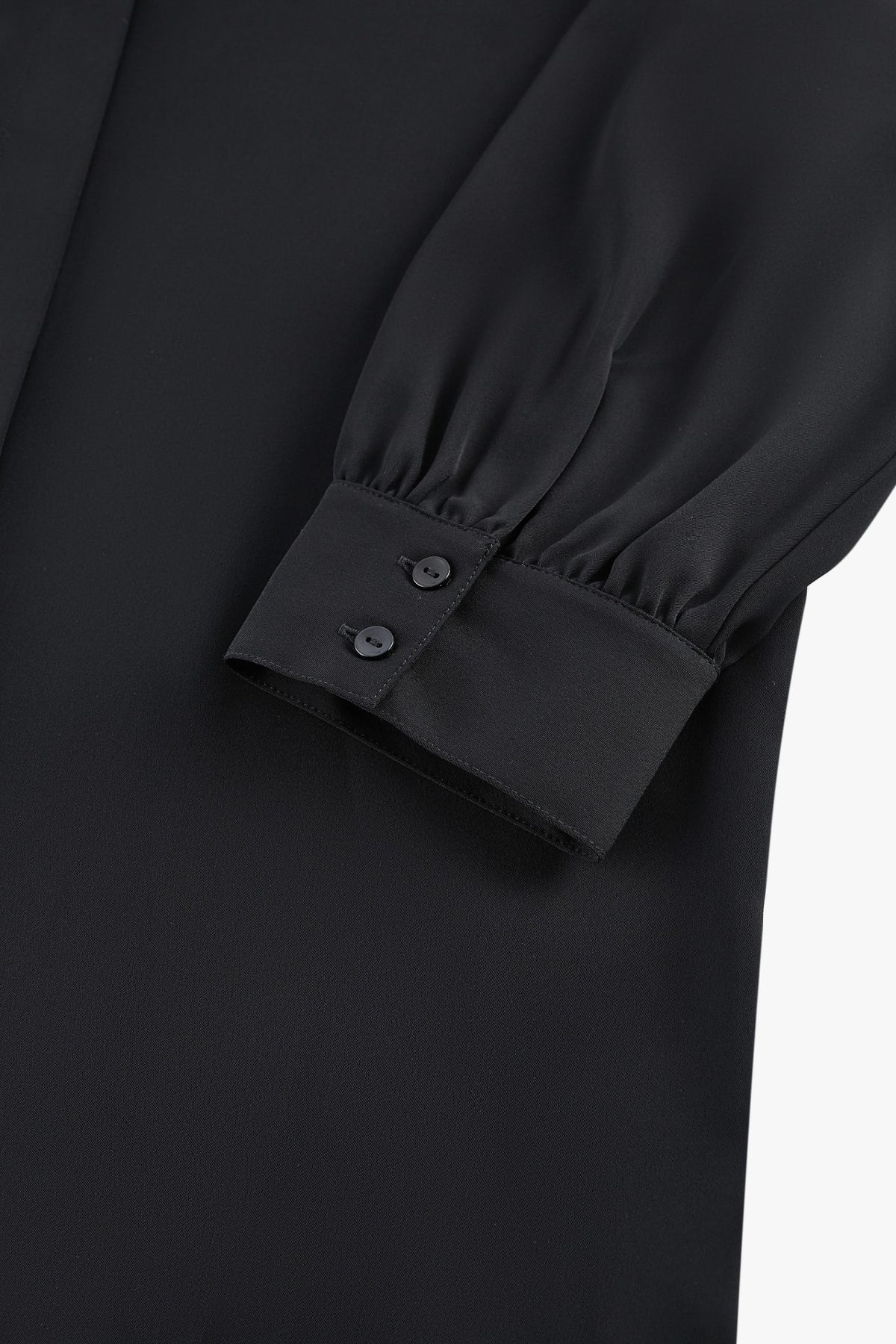 G2000 - Blouses - Satin Ruffled Stand Collar Blouse