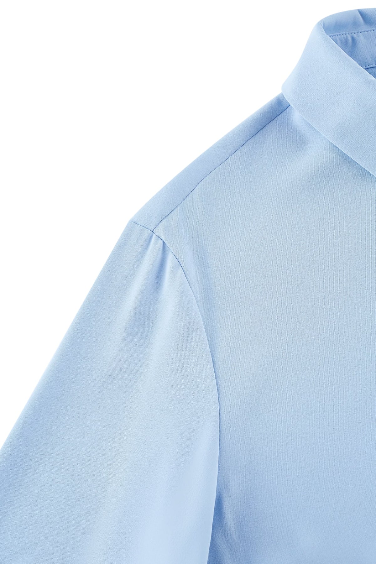 G2000 - Blouses - Satin Rolled Sleeves Shirt Blouse