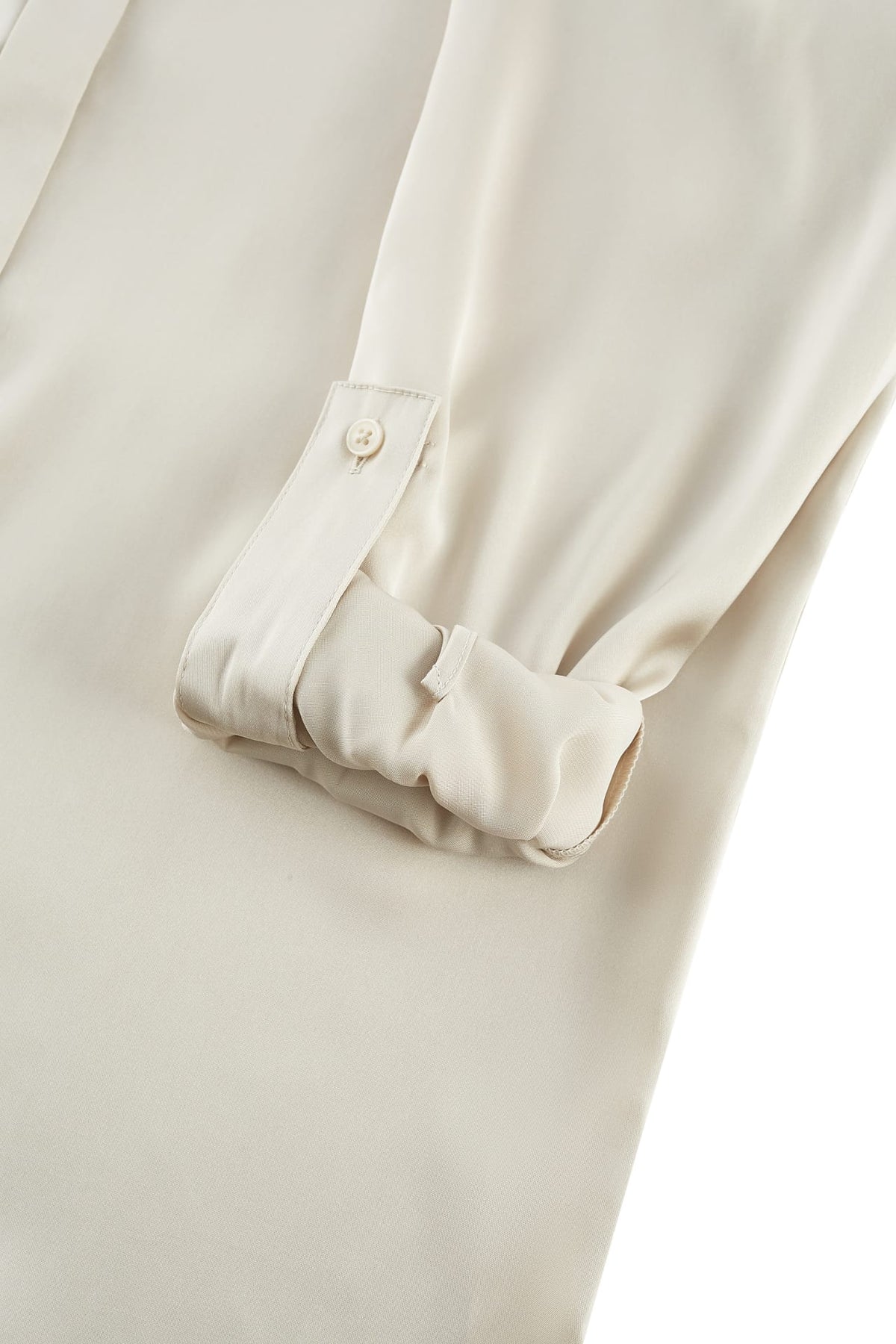 G2000 - Blouses - Satin Roll Sleeve Shirt Blouse