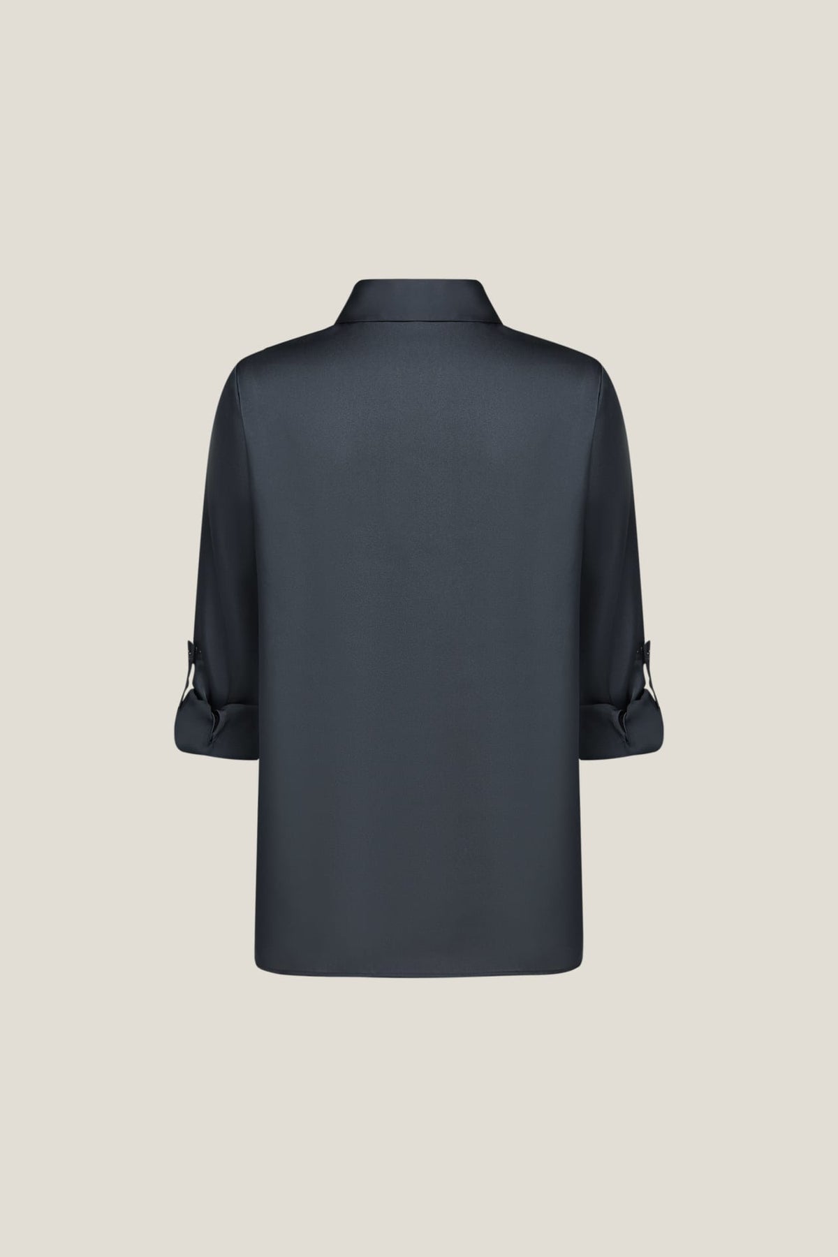 G2000 - Blouses - Satin Roll Sleeve Shirt Blouse