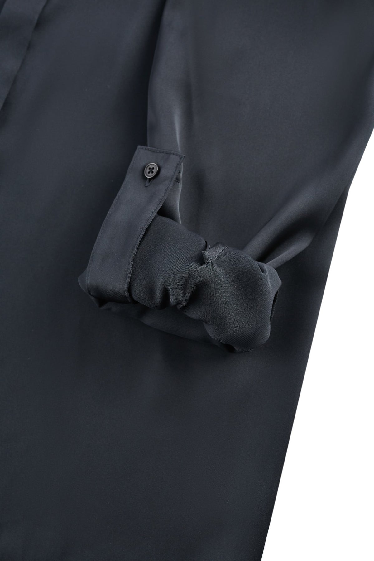 G2000 - Blouses - Satin Roll Sleeve Shirt Blouse