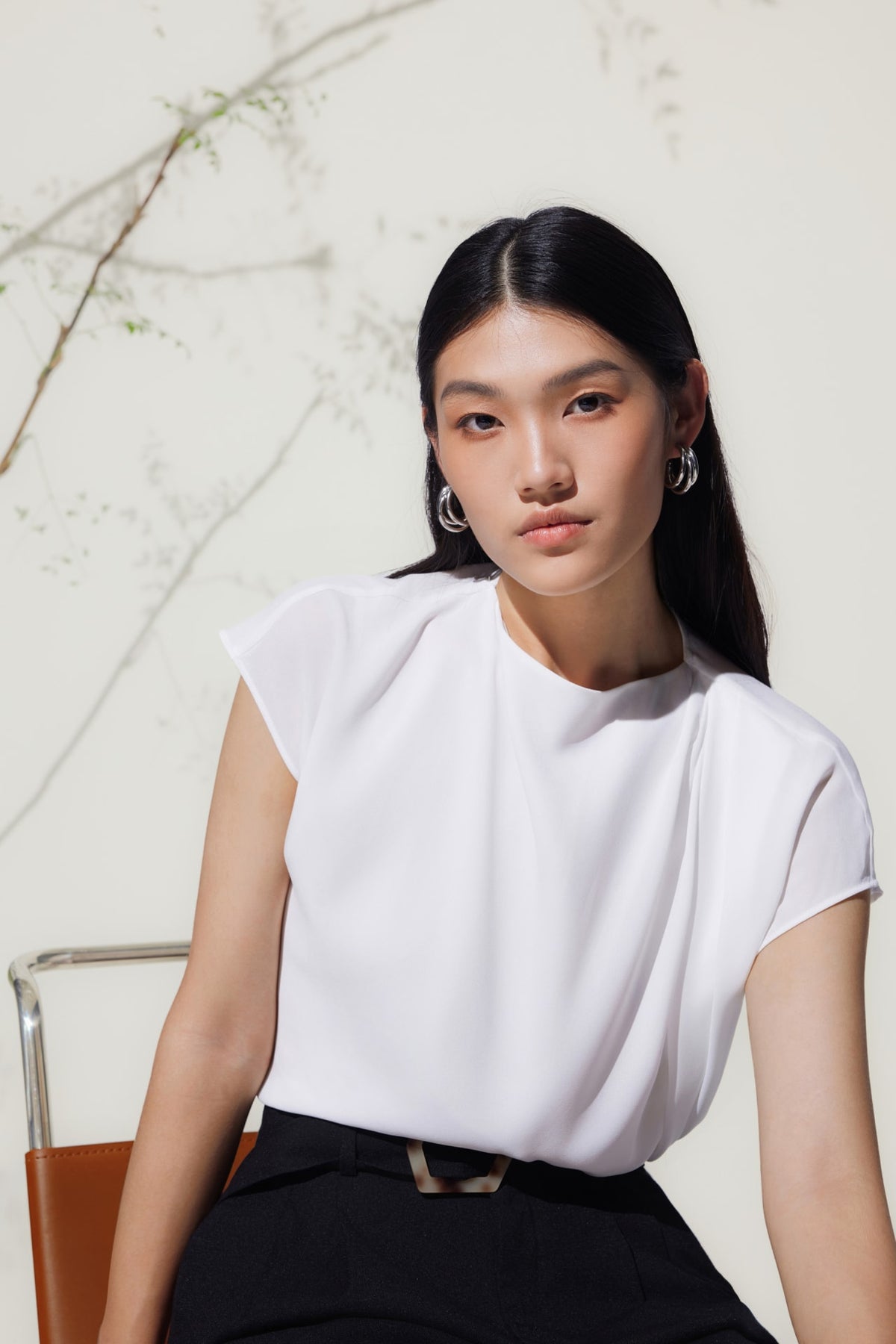 G2000 - Blouses - Drapped Neck Blouse