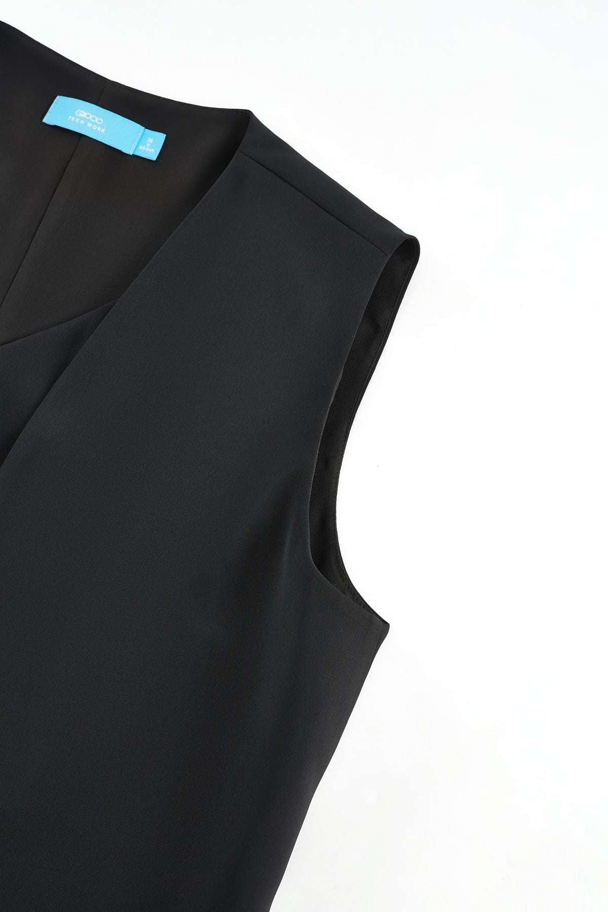 G2000 - Blouses - Satin V Neck 2 In 1 Layered Blouse