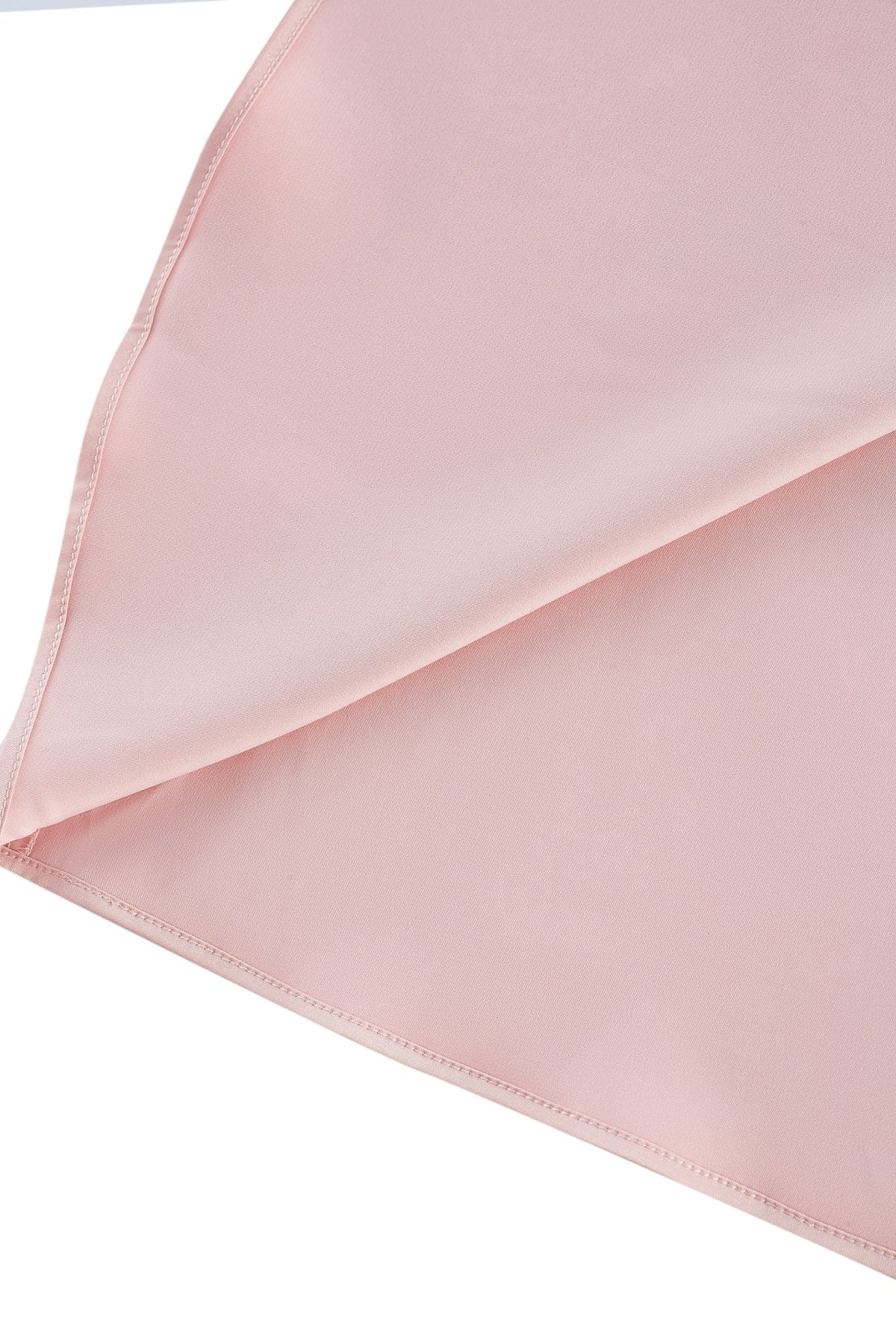 G2000 - Blouses - Satin Short Sleeve Blouse With Scarf & Ring