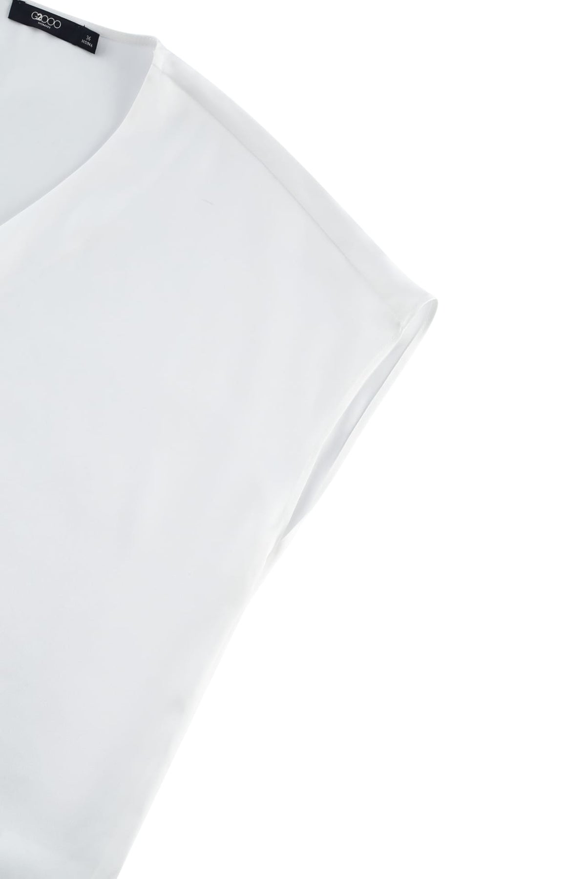 G2000 - Blouses - Satin V Neck Scarf Blouse