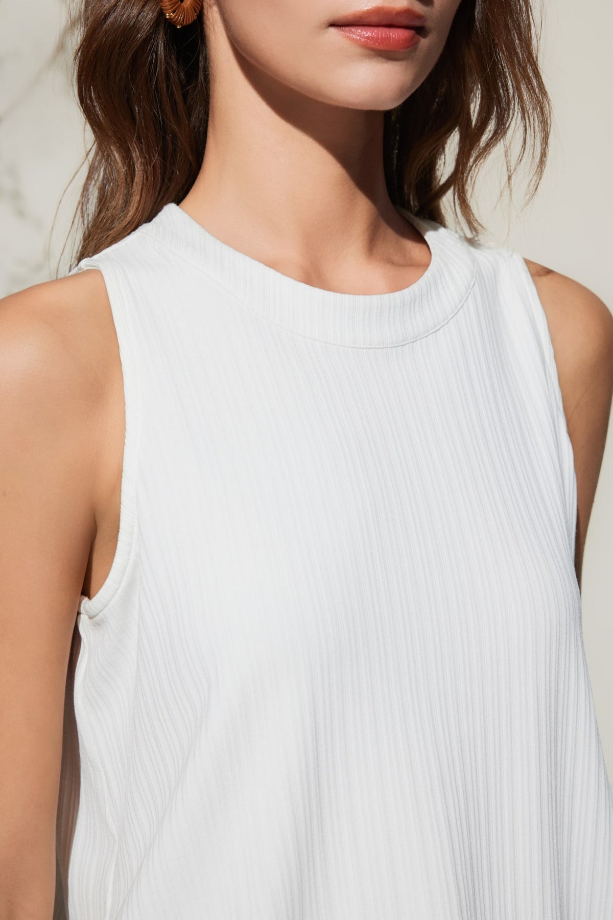 G2000 - T-Shirts - Crew Neck Puff Hem Tank Top