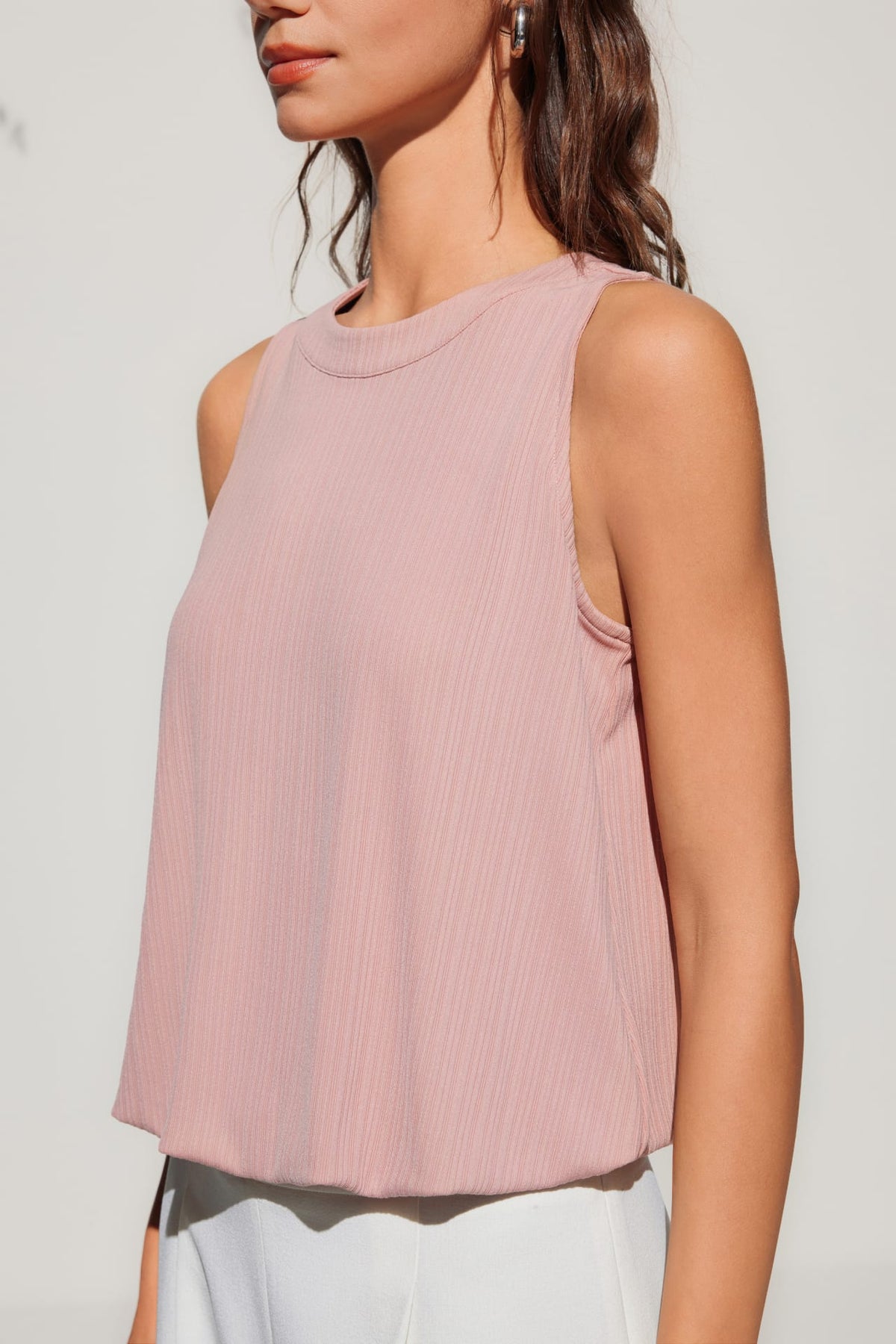 G2000 - T-Shirts - Crew Neck Puff Hem Tank Top