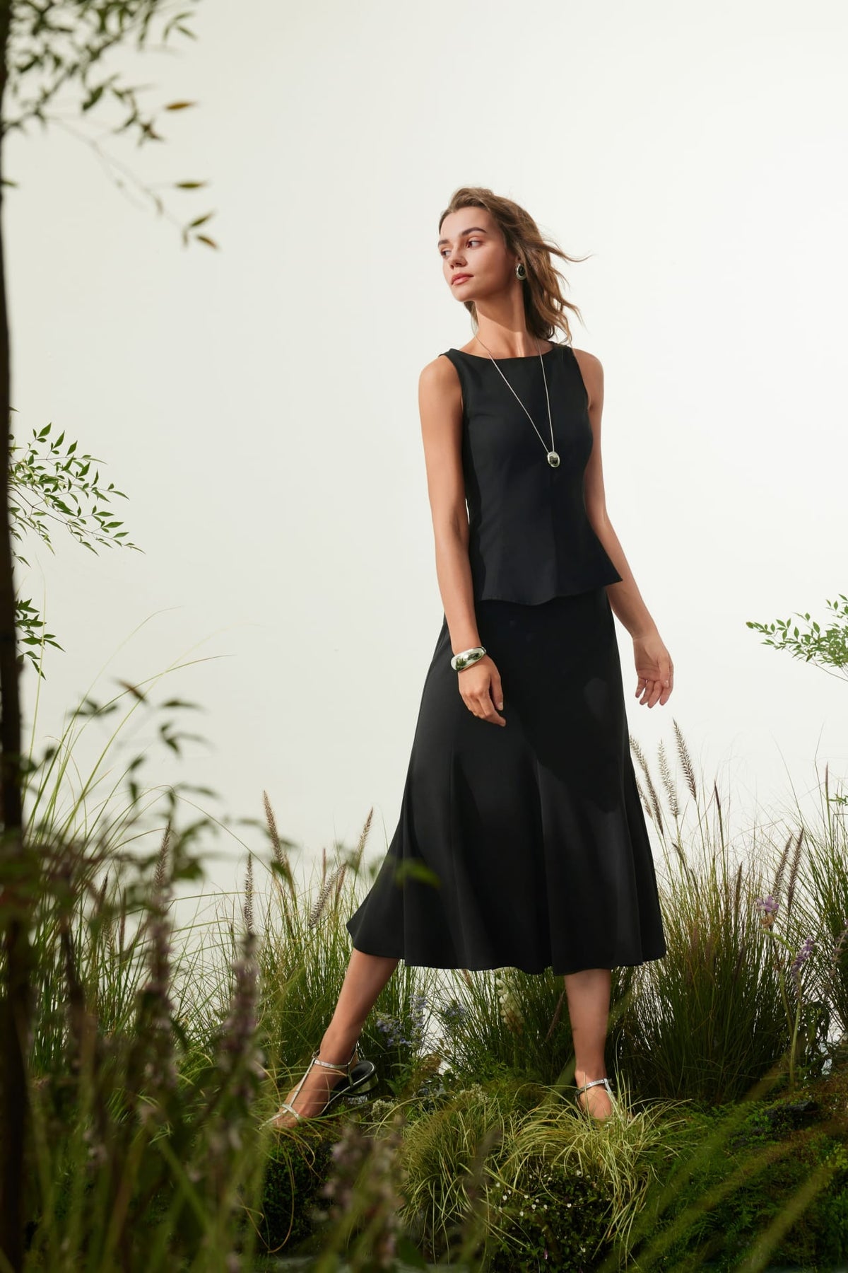 G2000 - Blouses - Rayon Blend Peplum Sleeveless Top