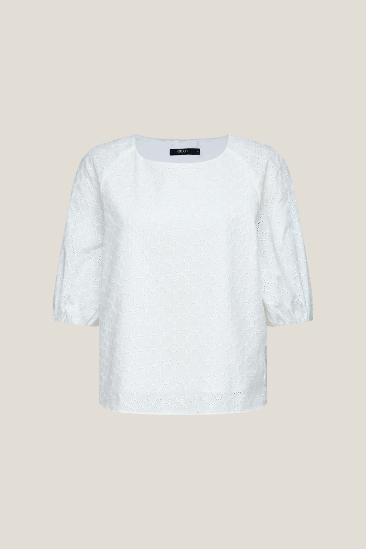 G2000 Blouses Puff Sleeves Blouse Frosted Porcelain Regular