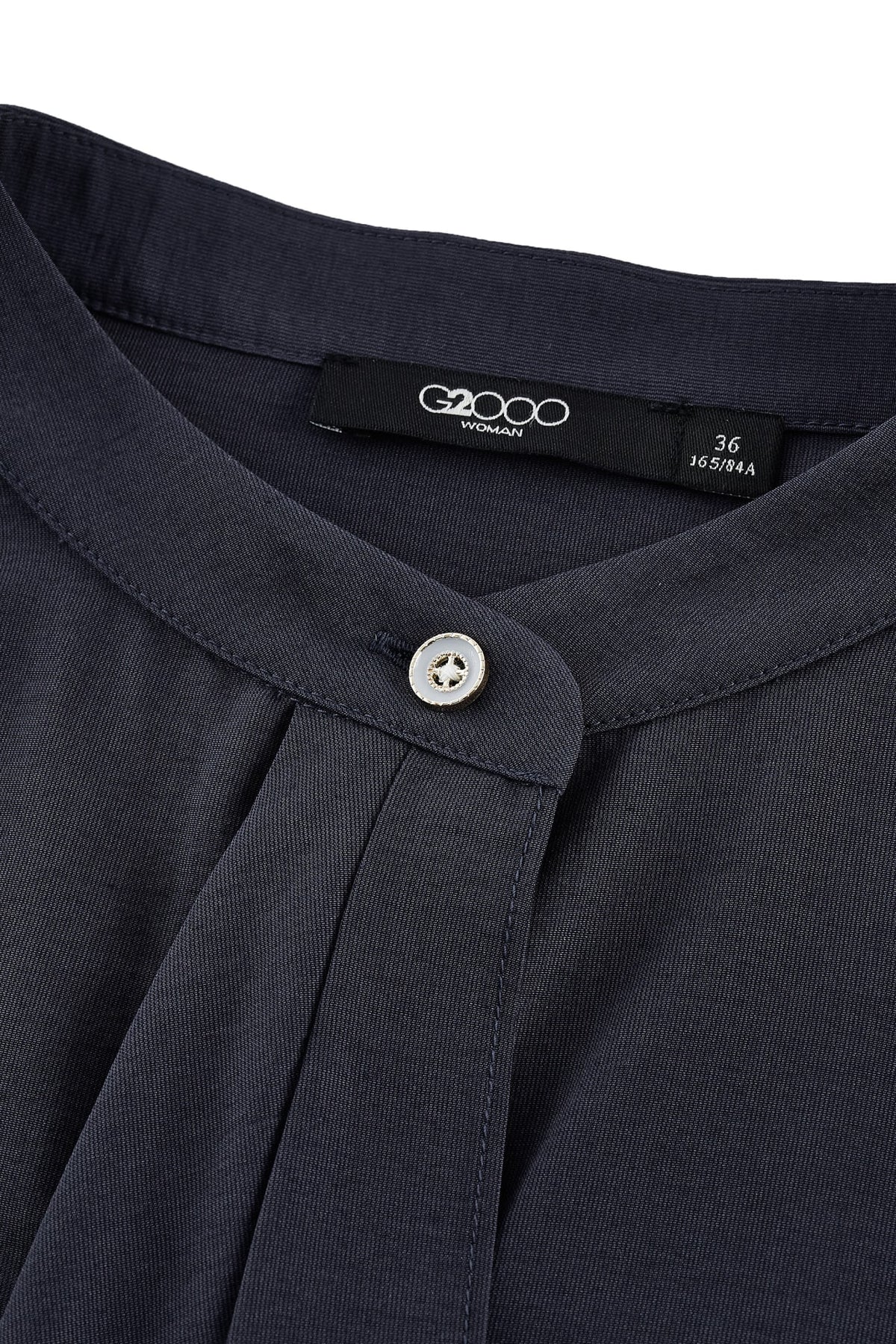 G2000 - Blouses - Stand Collar Tie Blouse