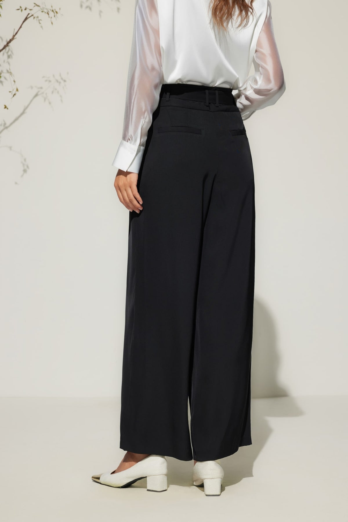 G2000 - Pants - Wide Leg Casual Pants With Belt