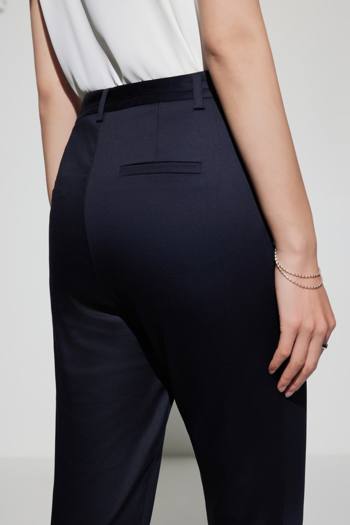 G2000 - Pants - Cotton Blend Ankle Skinny Casual Pants With Belt